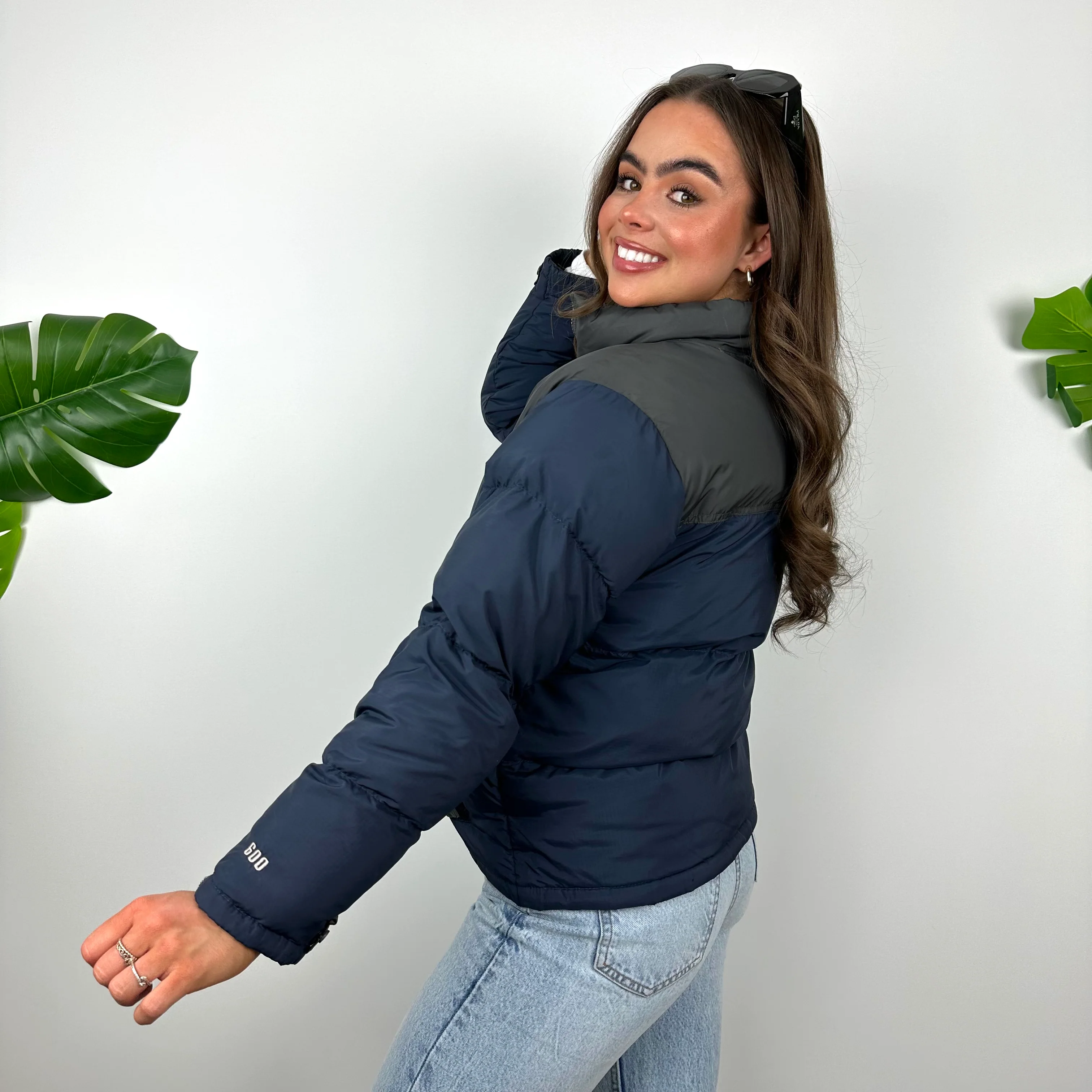 North Face Navy Puffer Jacket (S) - Image 7