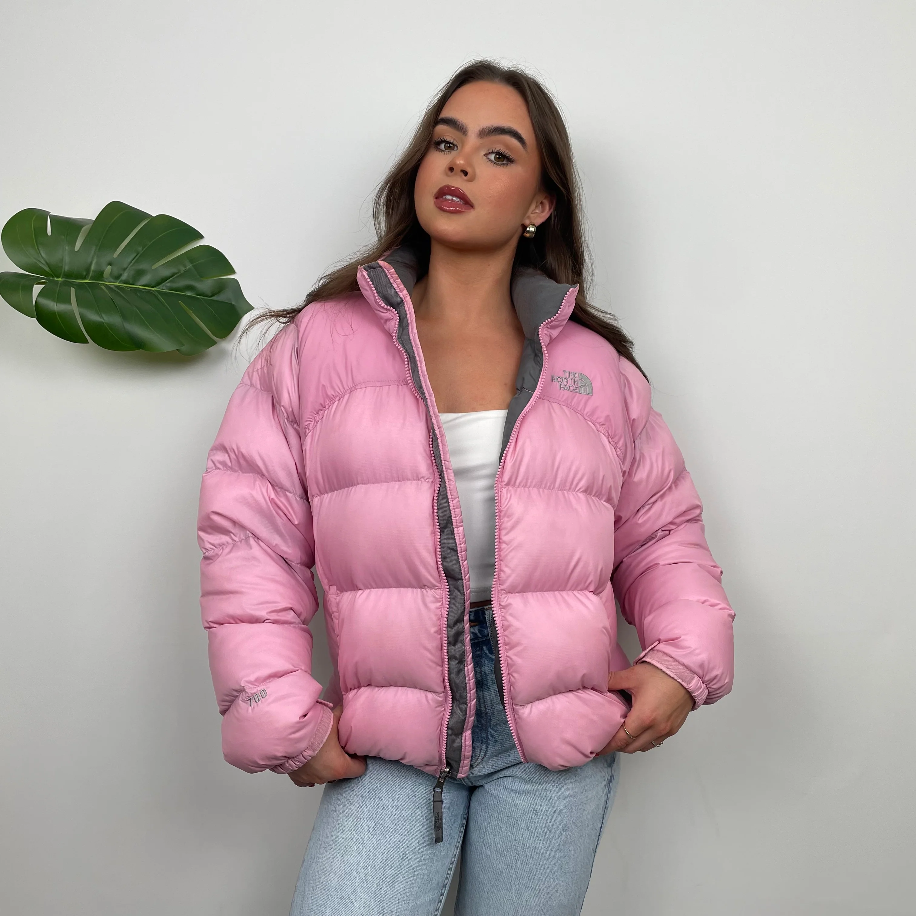 North Face RARE Baby Pink Puffer (M) - Image 2