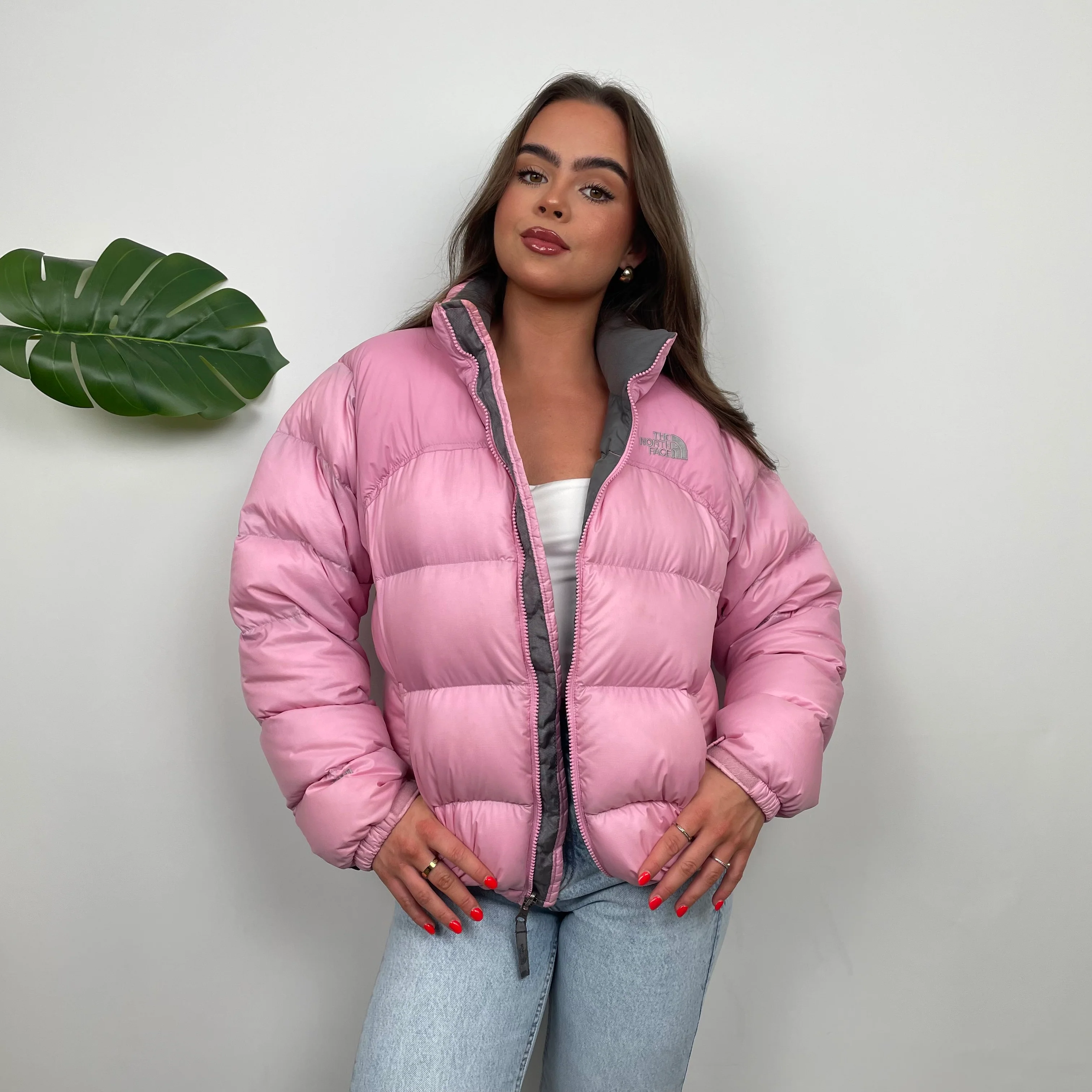 North Face RARE Baby Pink Puffer (M) - Image 4