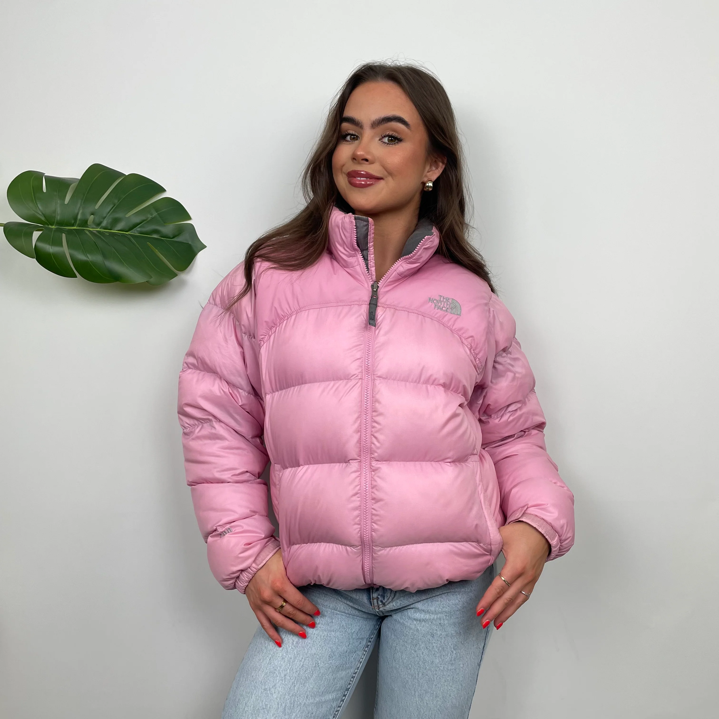 North Face RARE Baby Pink Puffer (M) - Image 7