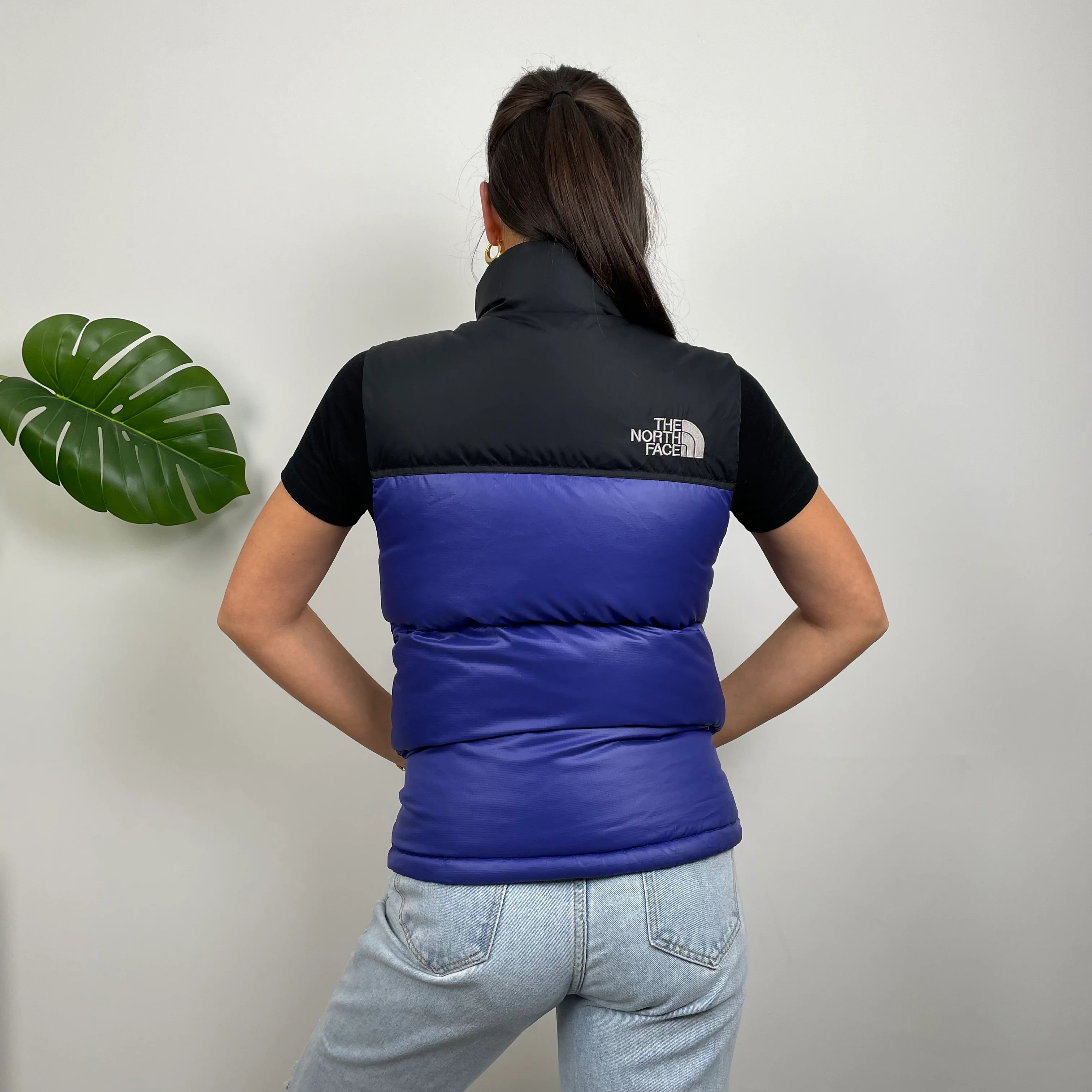 North Face RARE Blue Nuptse 700 Puffer Gilet (S) - Image 6