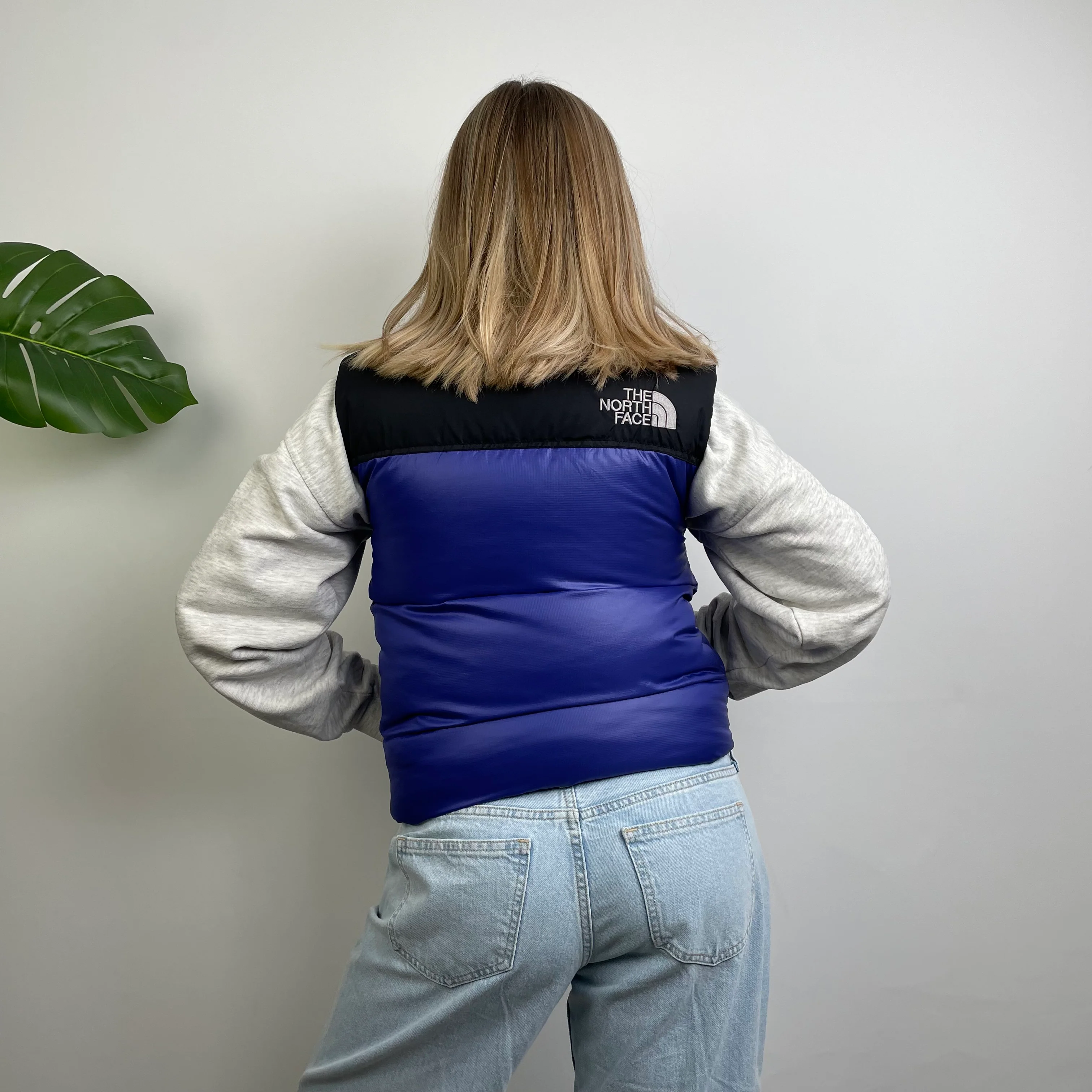 North Face RARE Blue Nuptse 700 Puffer Gilet (S) - Image 7