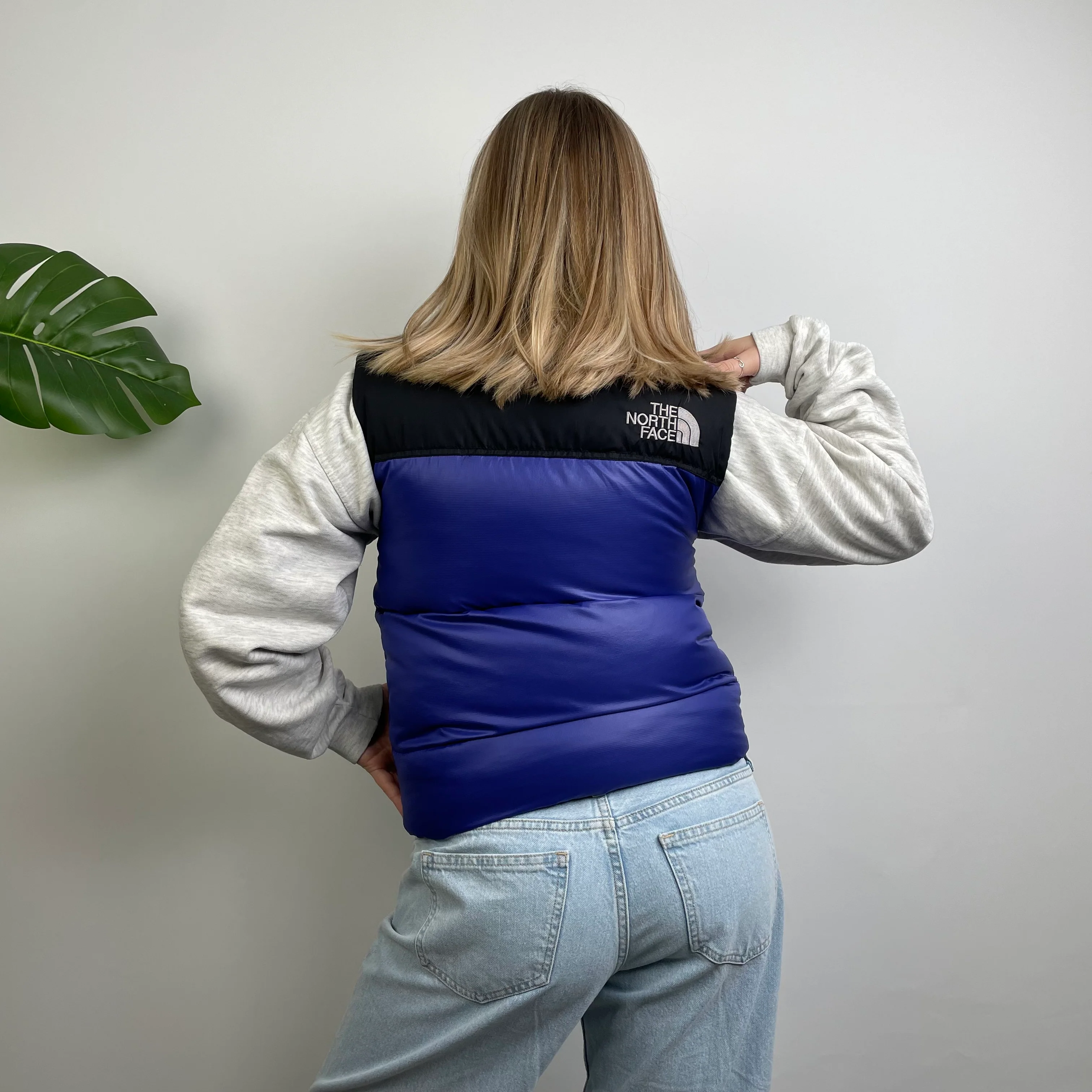 North Face RARE Blue Nuptse 700 Puffer Gilet (S) - Image 8