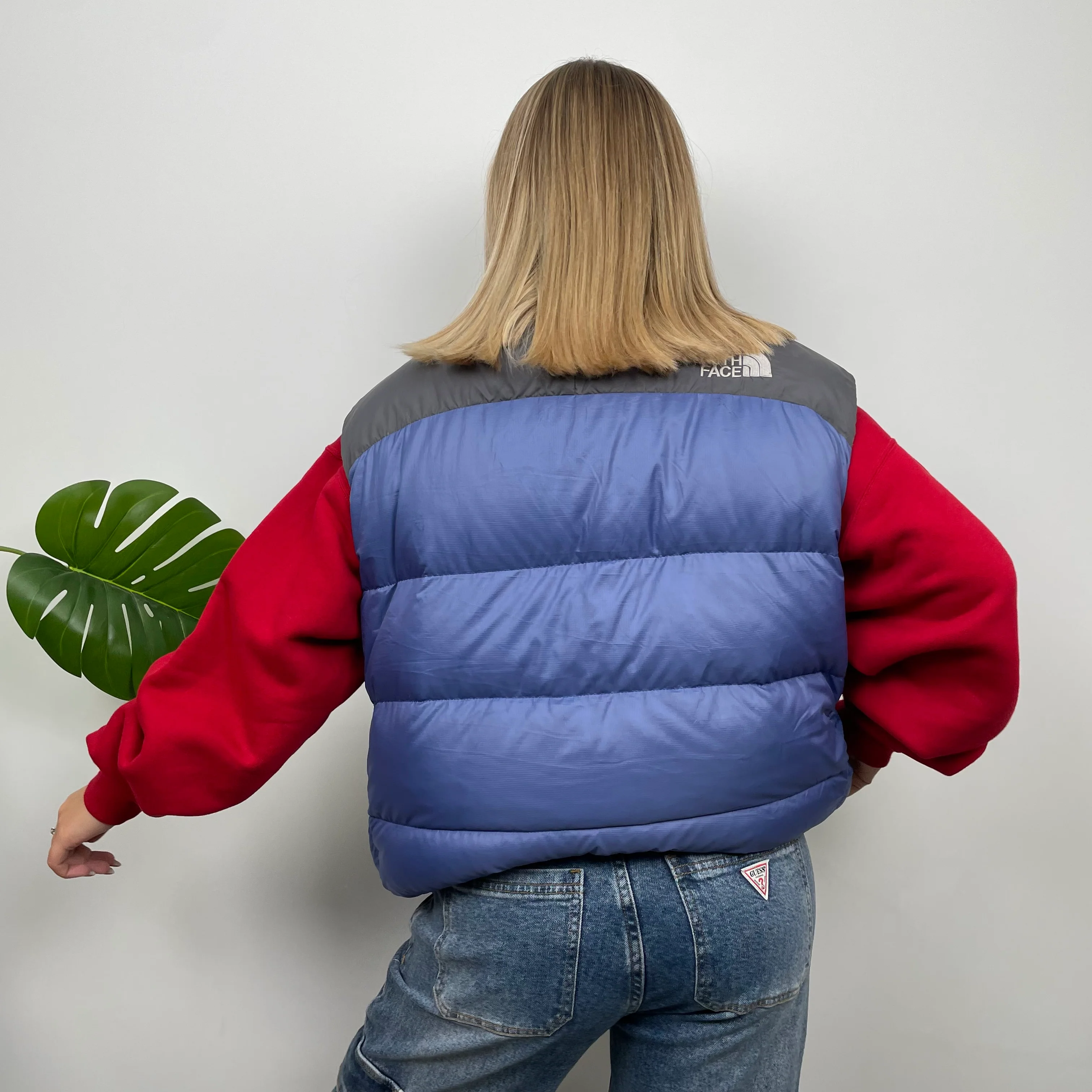 North Face RARE Blue Nuptse 700 Puffer Gilet (XL) - Image 8