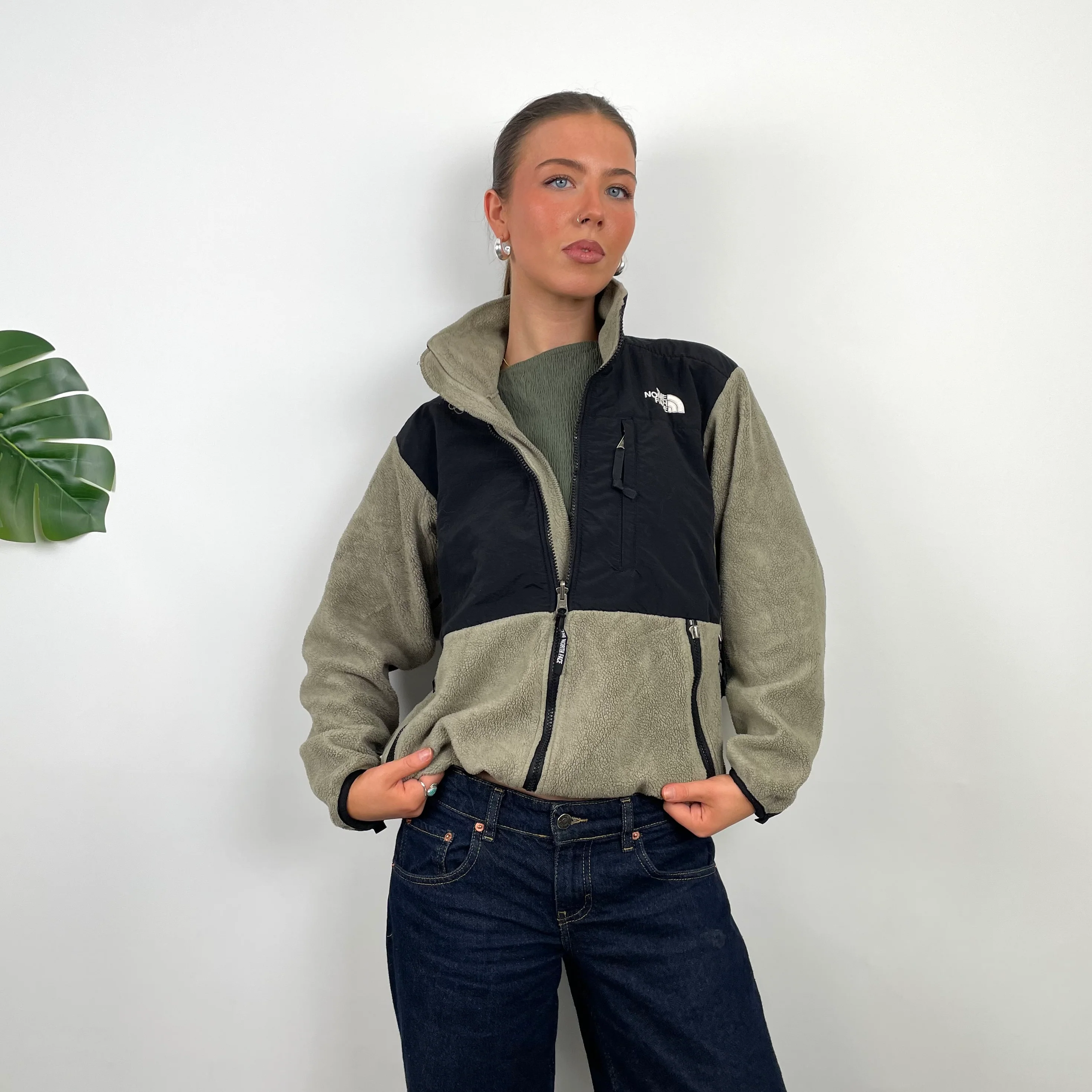 North Face RARE Coffee Denali Teddy Bear Fleece Zip Up Jacket (S) - Image 2