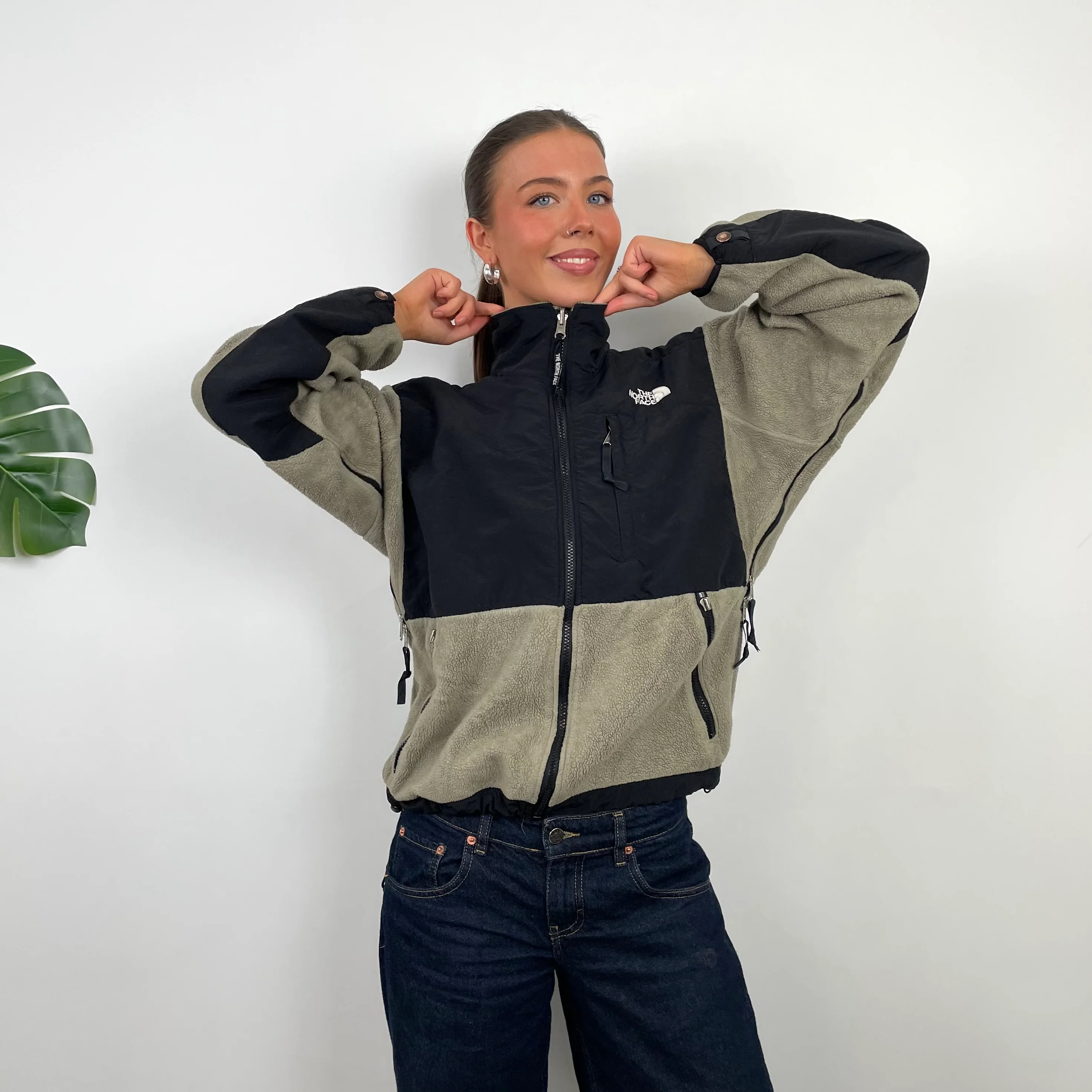 North Face RARE Coffee Denali Teddy Bear Fleece Zip Up Jacket (S) - Image 3
