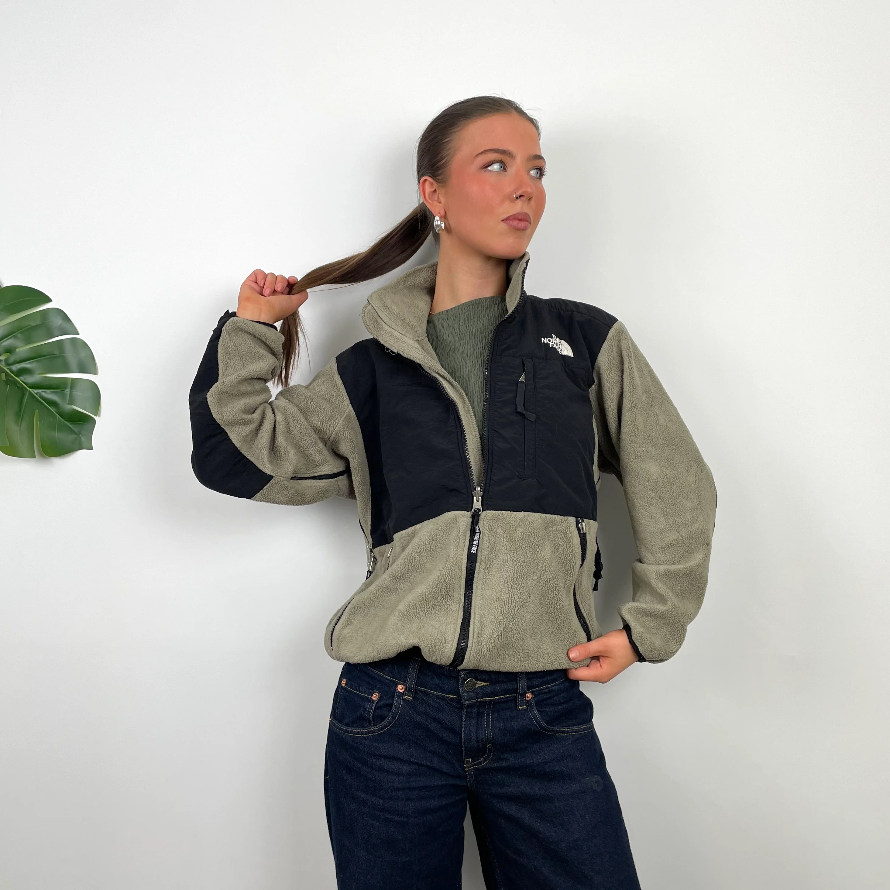 North Face RARE Coffee Denali Teddy Bear Fleece Zip Up Jacket (S) - Image 6