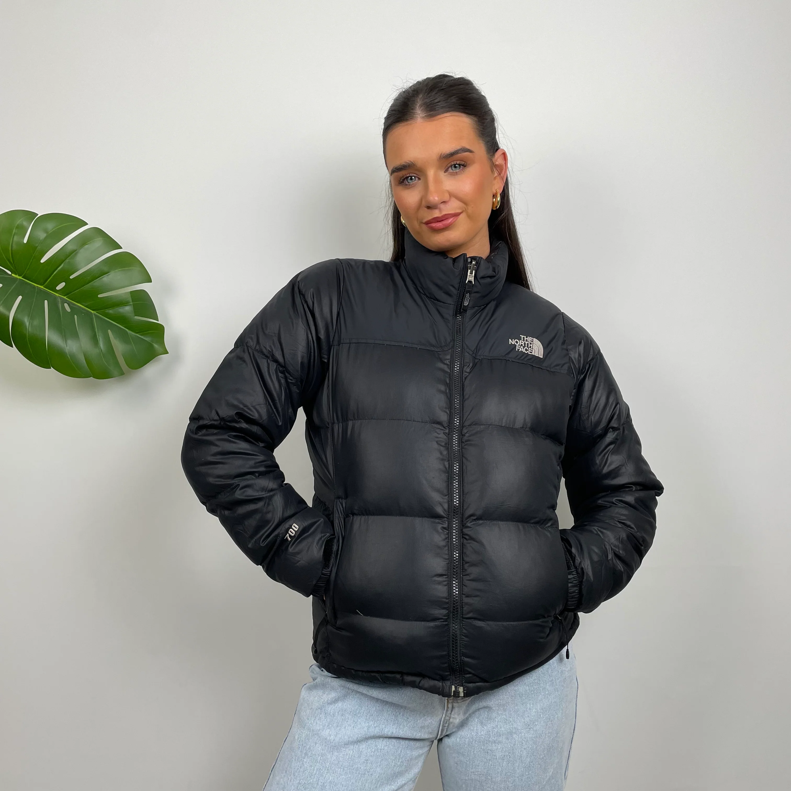 North Face RARE Nuptse 700 Black Puffer Jacket (S) - Image 4