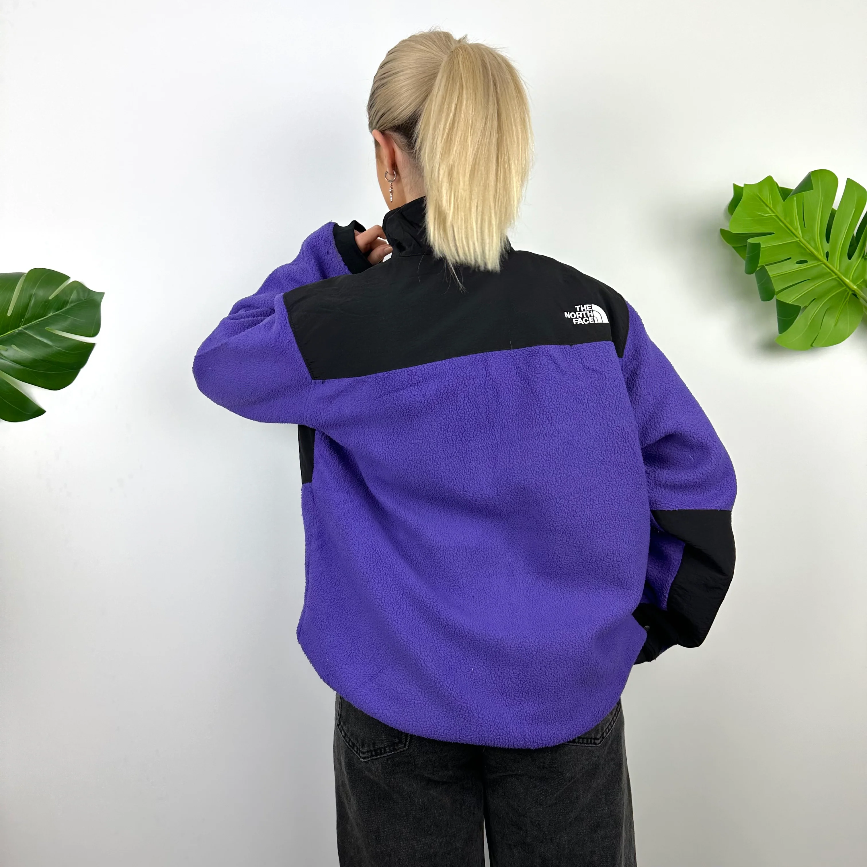North Face RARE Purple Denali Teddy Bear Fleece Zip Up Jacket (M) - Image 4