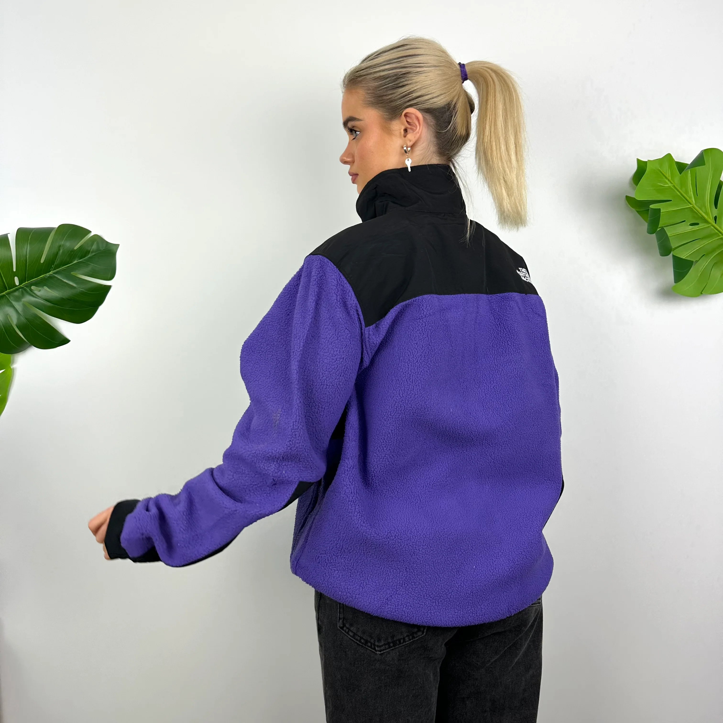 North Face RARE Purple Denali Teddy Bear Fleece Zip Up Jacket (M) - Image 8