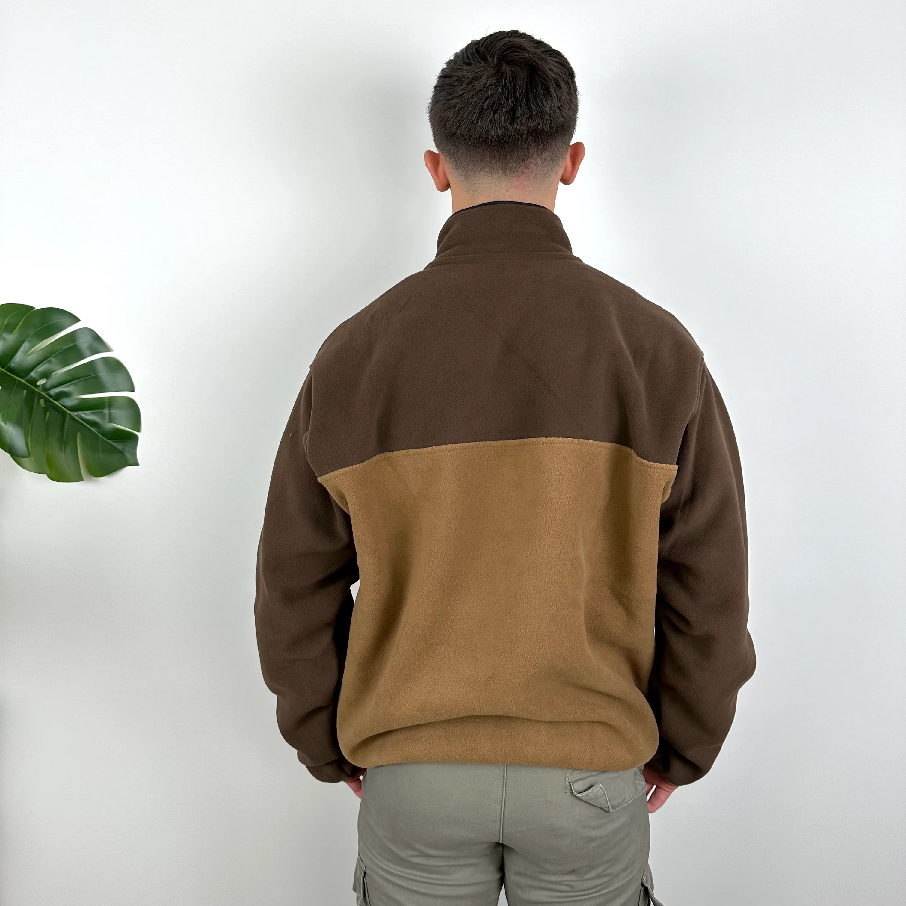 Patagonia Brown Embroidered Spell Out Teddy Bear Fleece Sweatshirt (L) - Image 6