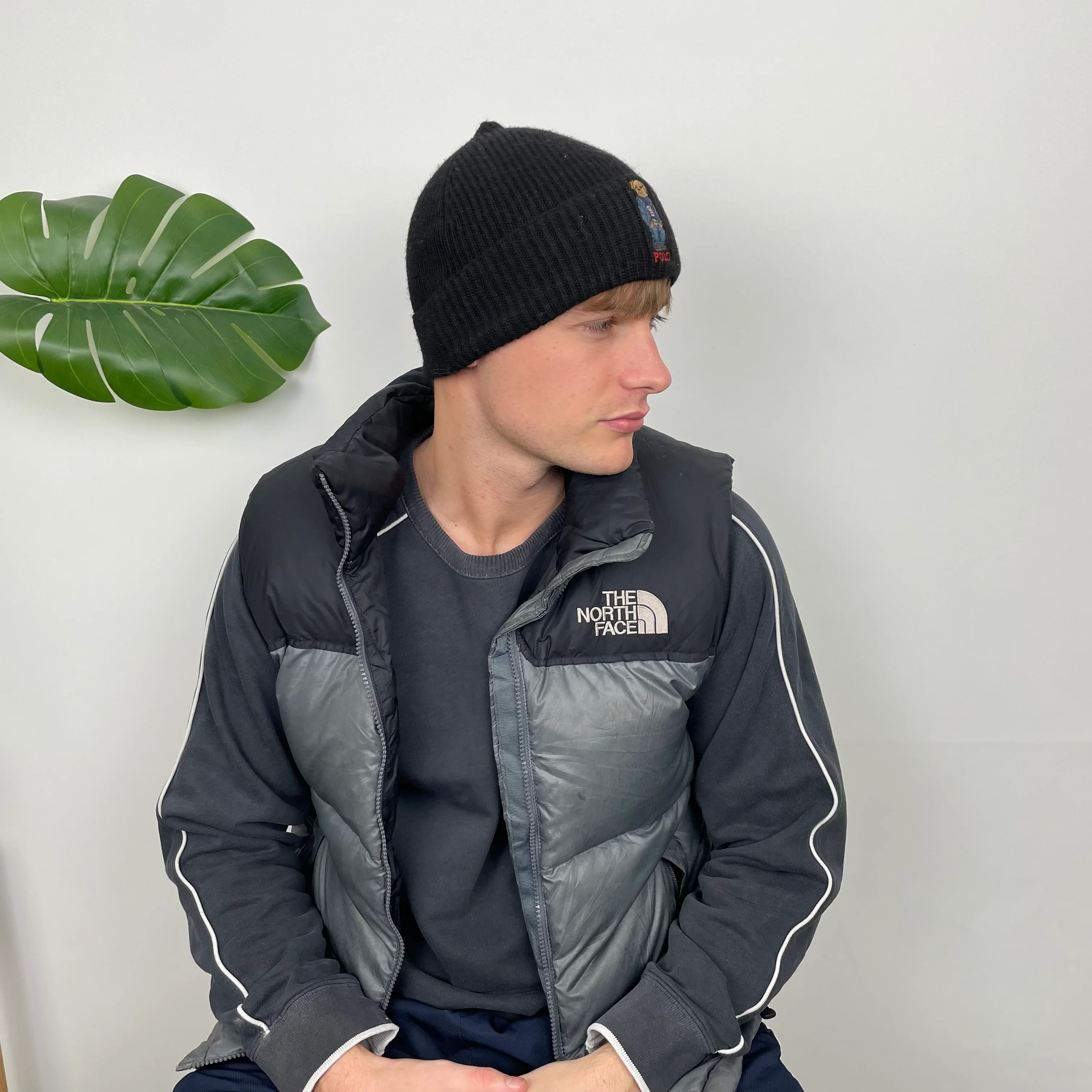 Polo Ralph Lauren Bear Beanie in Black - Image 5
