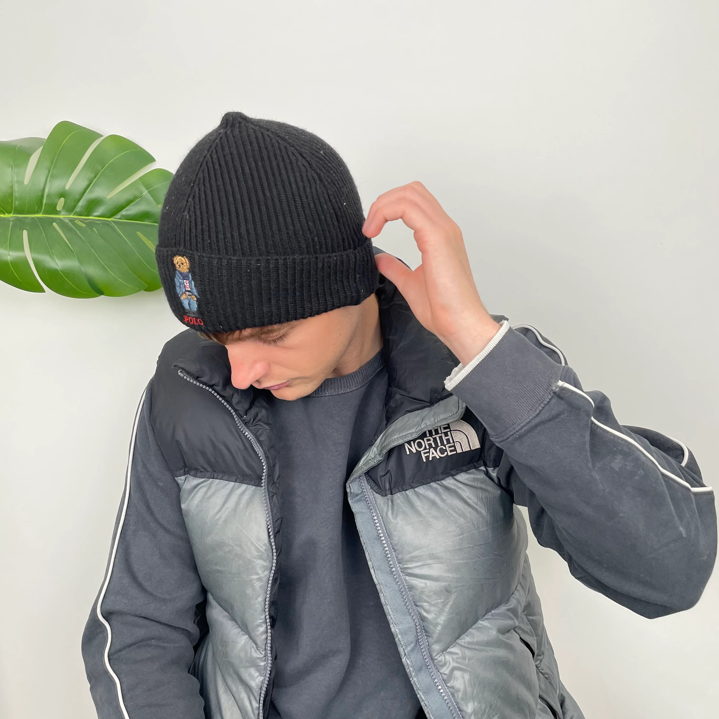 Polo Ralph Lauren Bear Beanie in Black - Image 7