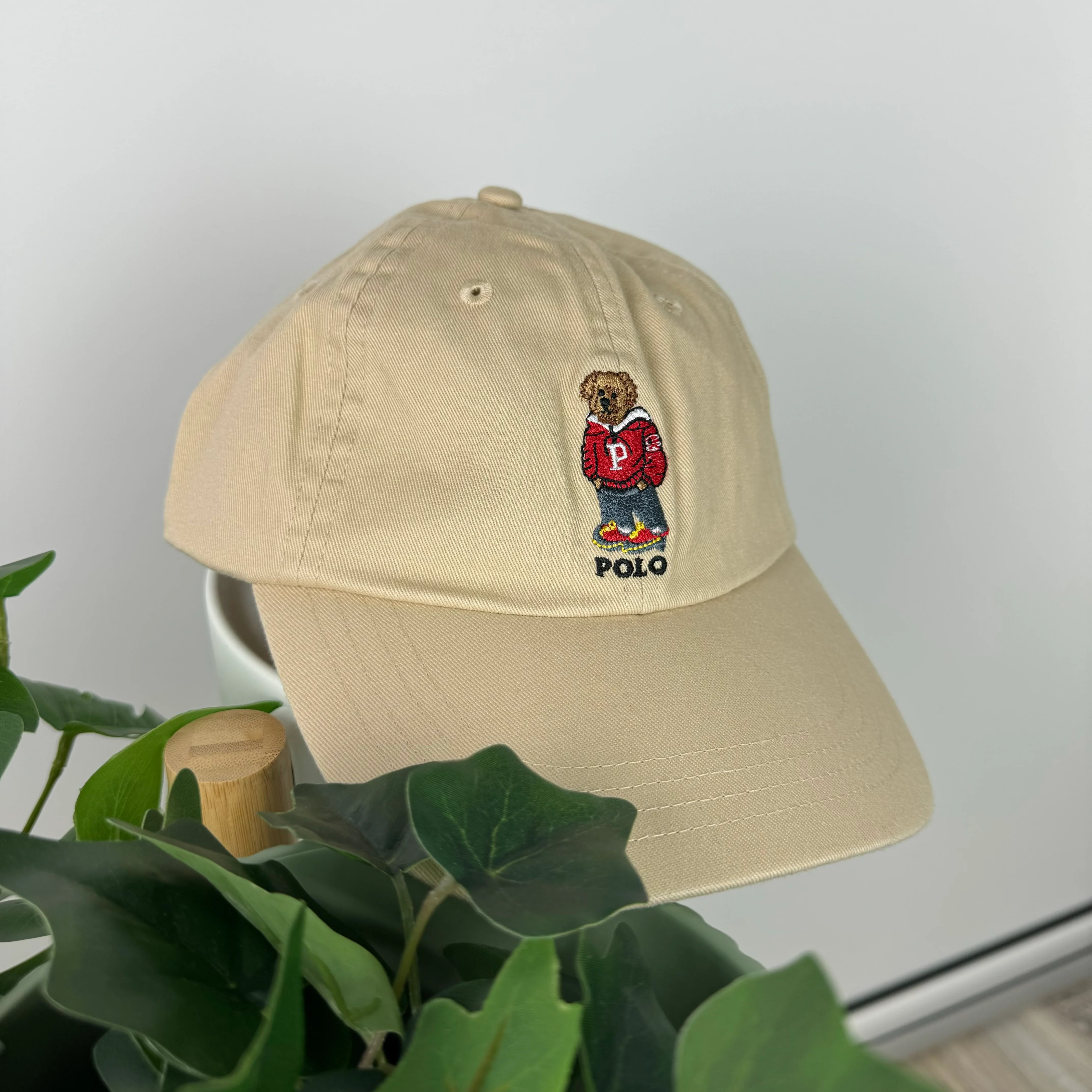 Polo Ralph Lauren Bear Cap in Tan - Image 2