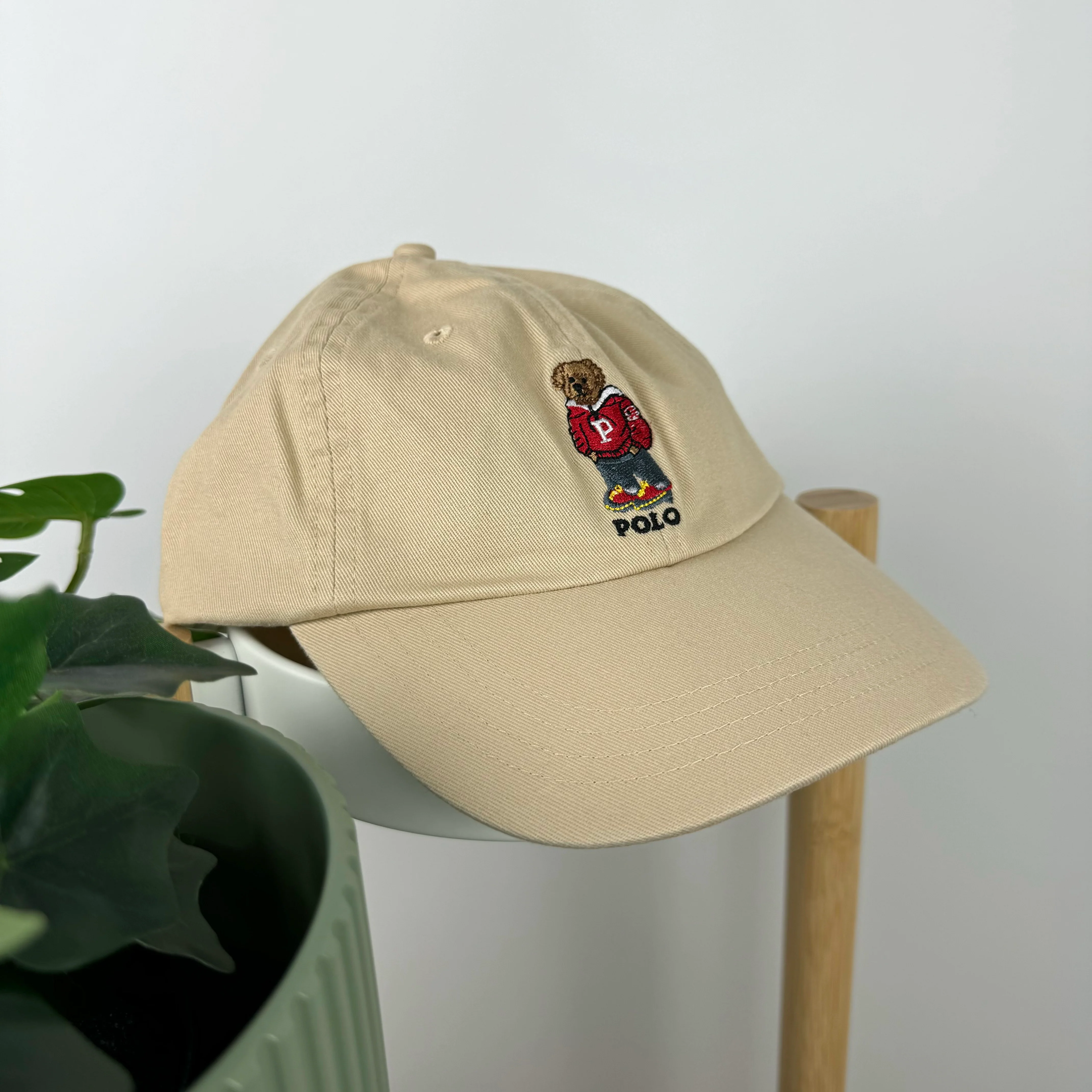 Polo Ralph Lauren Bear Cap in Tan - Image 5