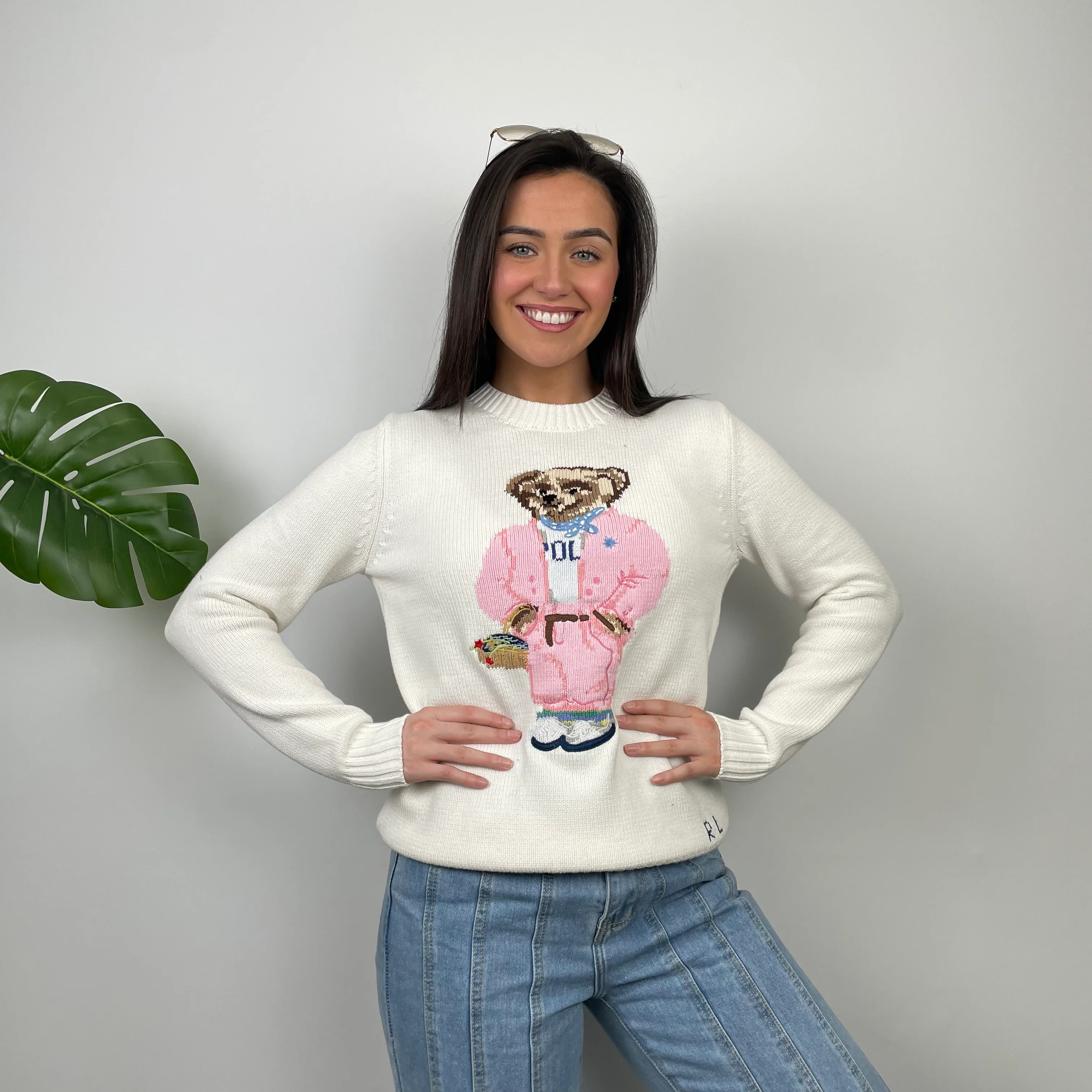 Polo Ralph Lauren Bear Knitted Sweater (M) - Image 6