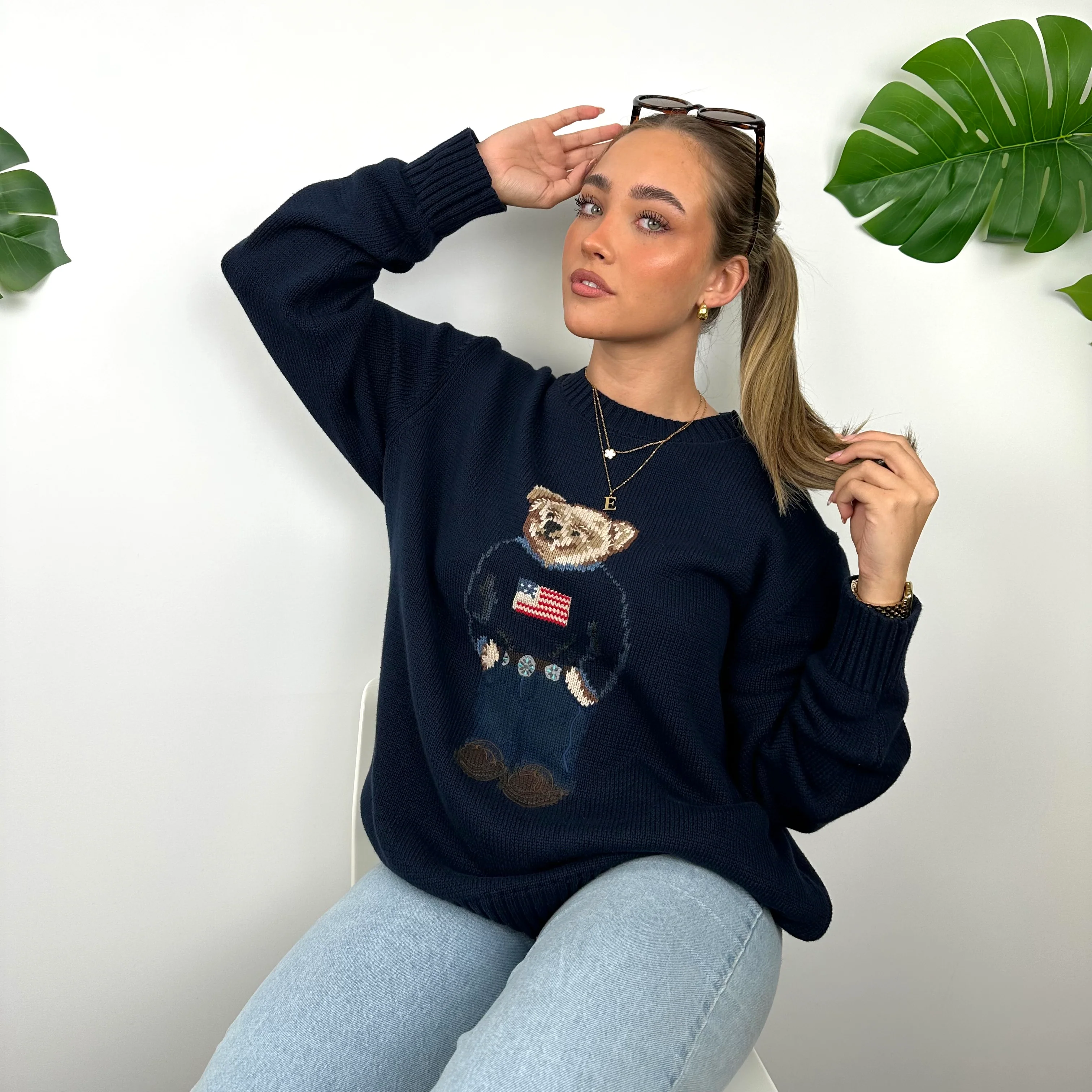 Polo Ralph Lauren Bear Knitted Sweater (L) - Image 4