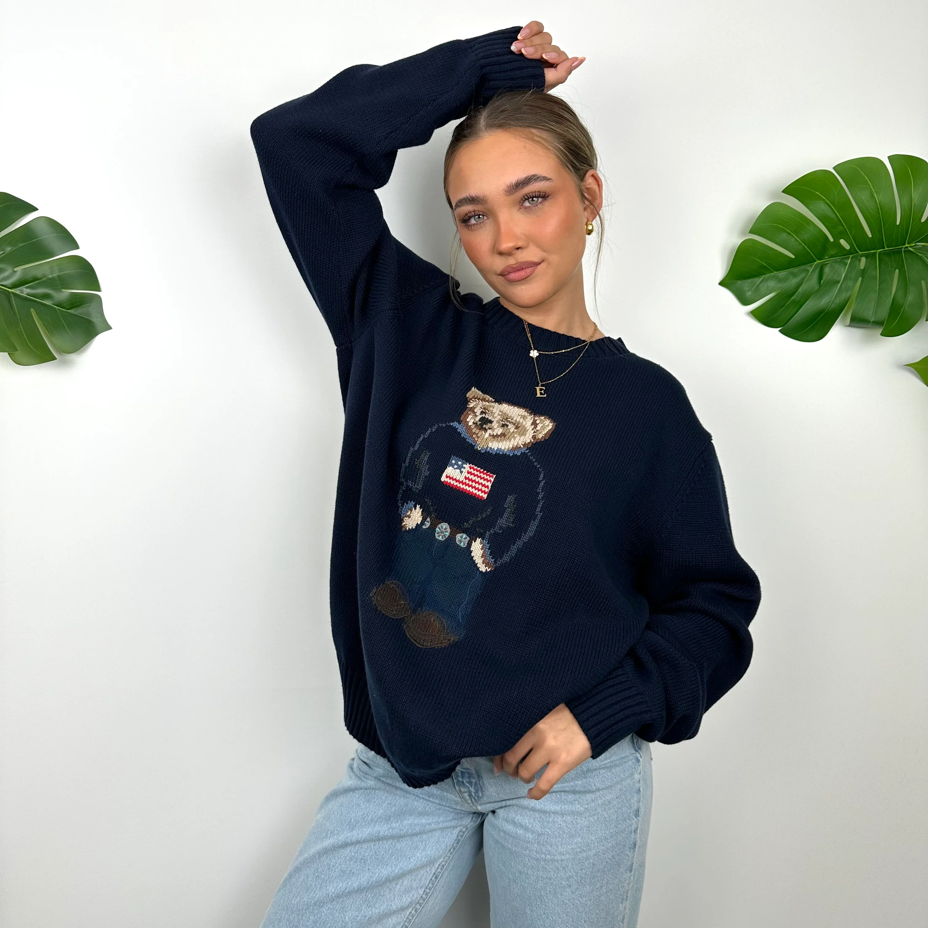 Polo Ralph Lauren Bear Knitted Sweater (L) - Image 5