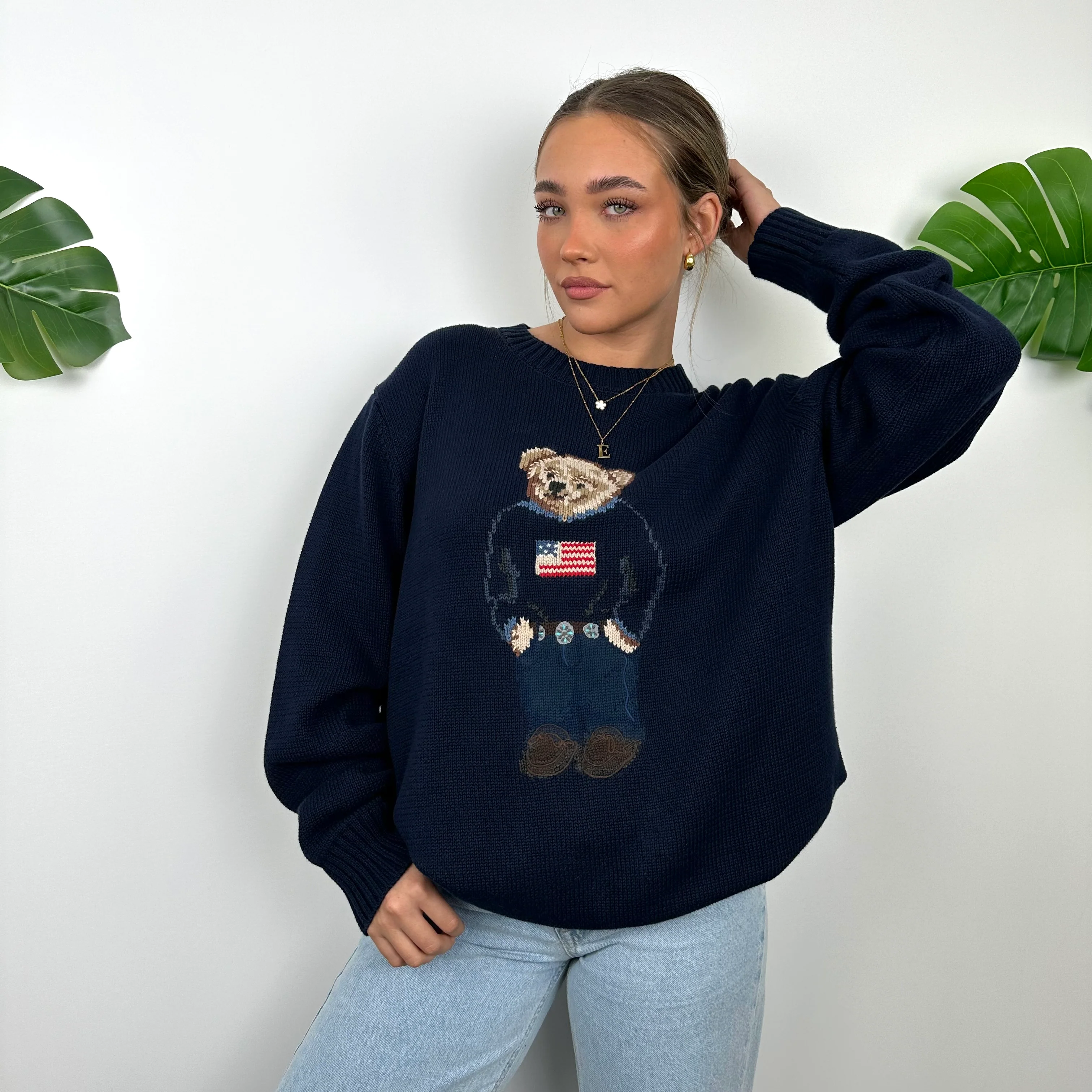 Polo Ralph Lauren Bear Knitted Sweater (L) - Image 6