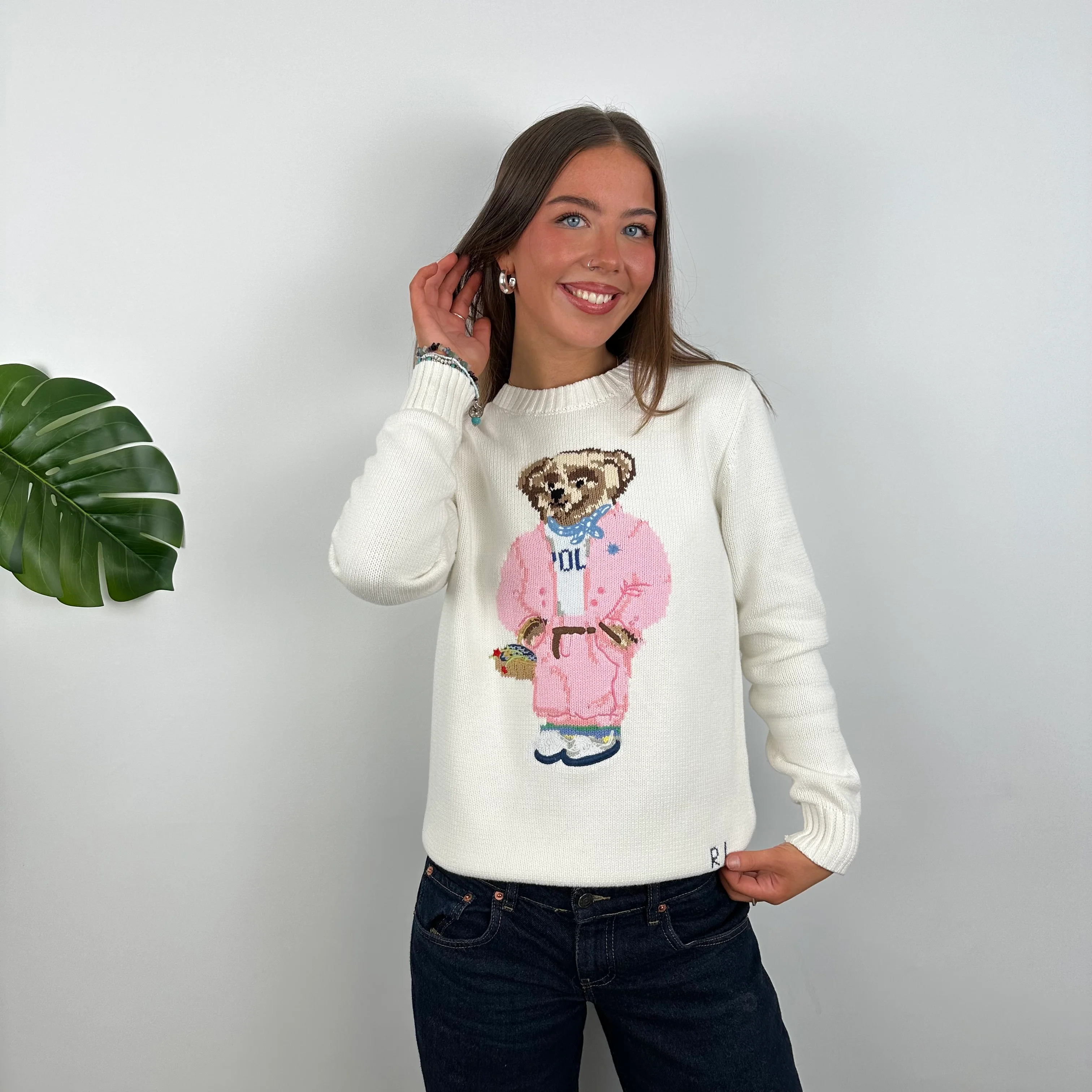 Polo Ralph Lauren Bear Knitted Sweater (M) - Image 4
