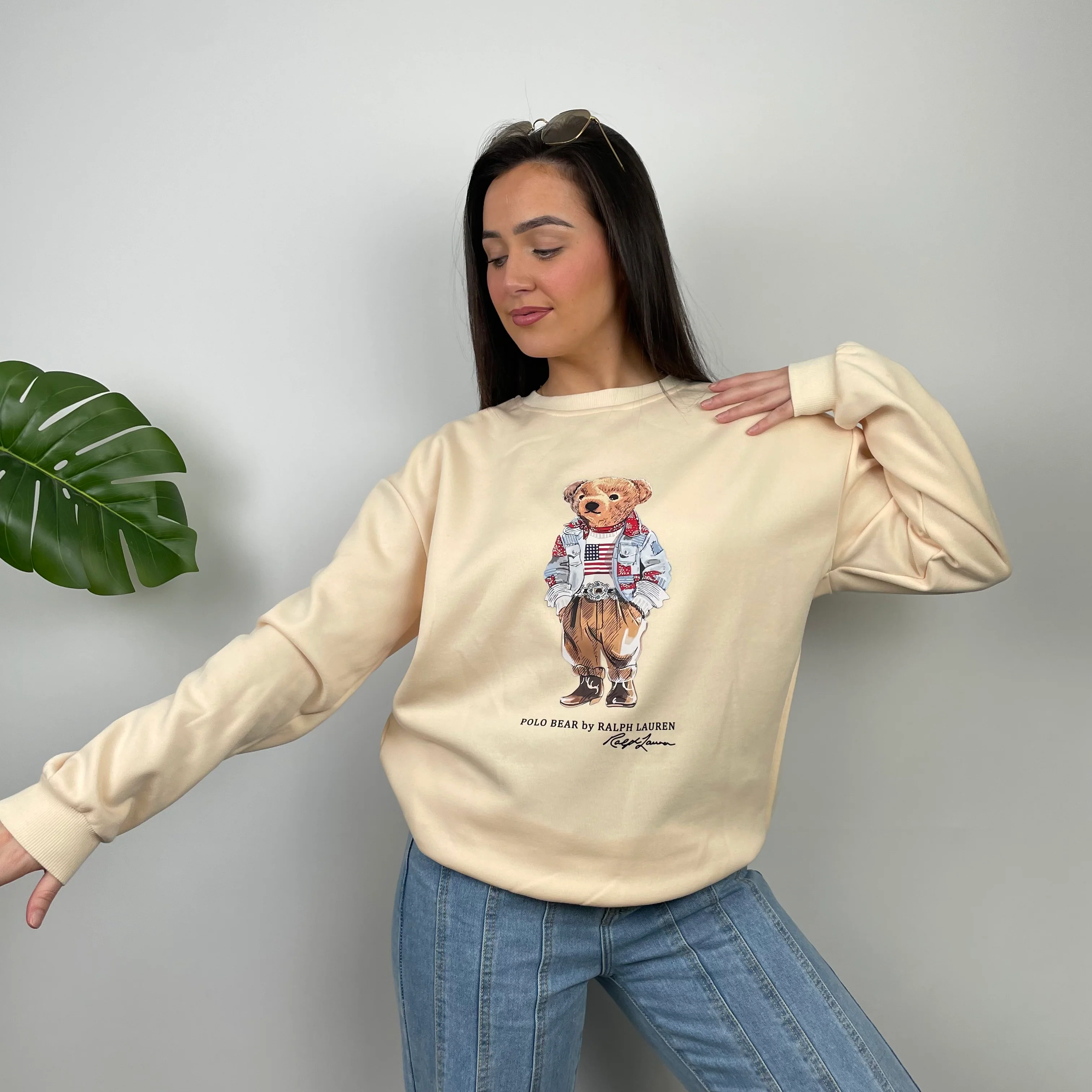 Polo Ralph Lauren Bear Sweatshirt (L) - Image 4