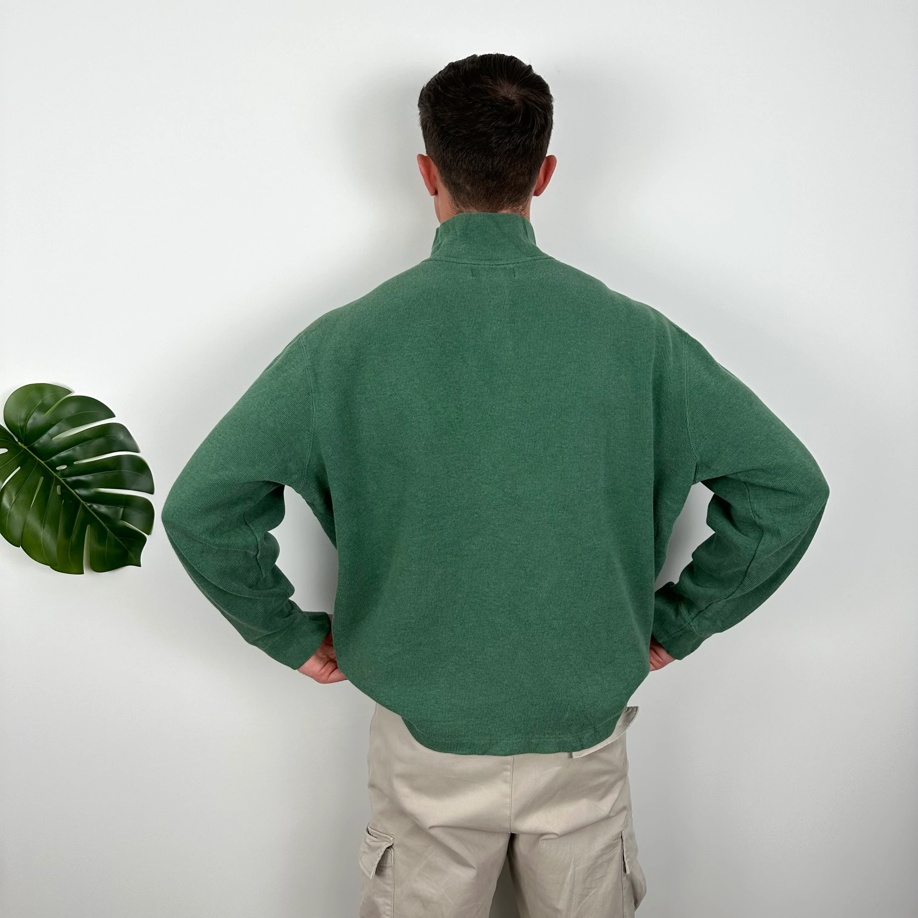 Polo Ralph Lauren Green Embroidered Logo Quarter Zip Sweatshirt (XL) - Image 4