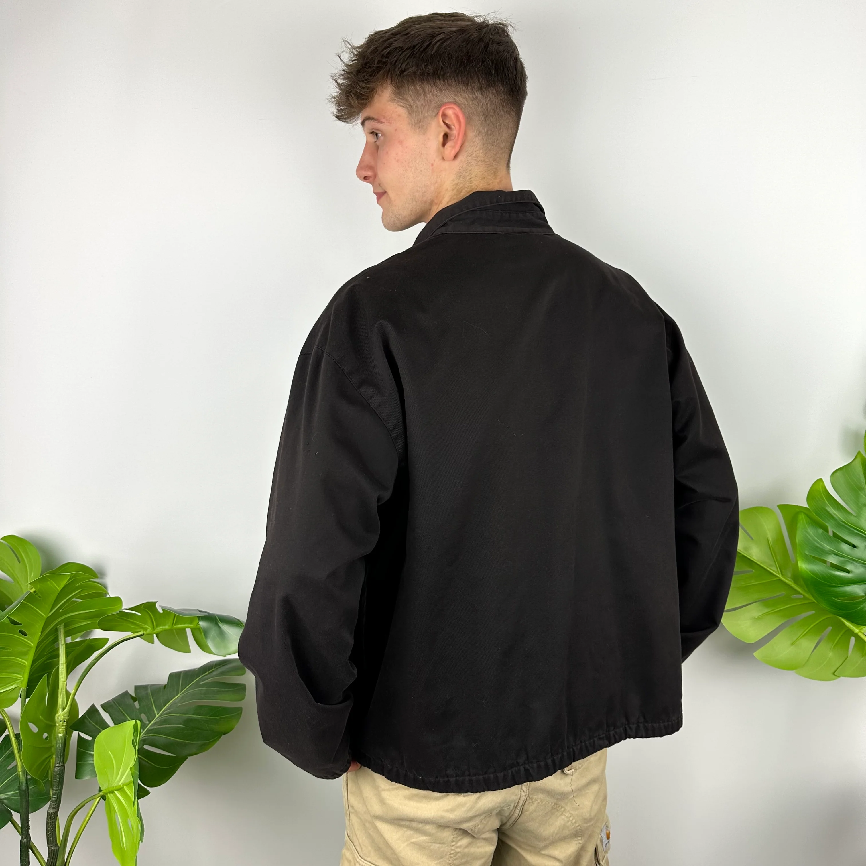 Polo Ralph Lauren Black Embroidered Logo Harrington Jacket (L) - Image 4