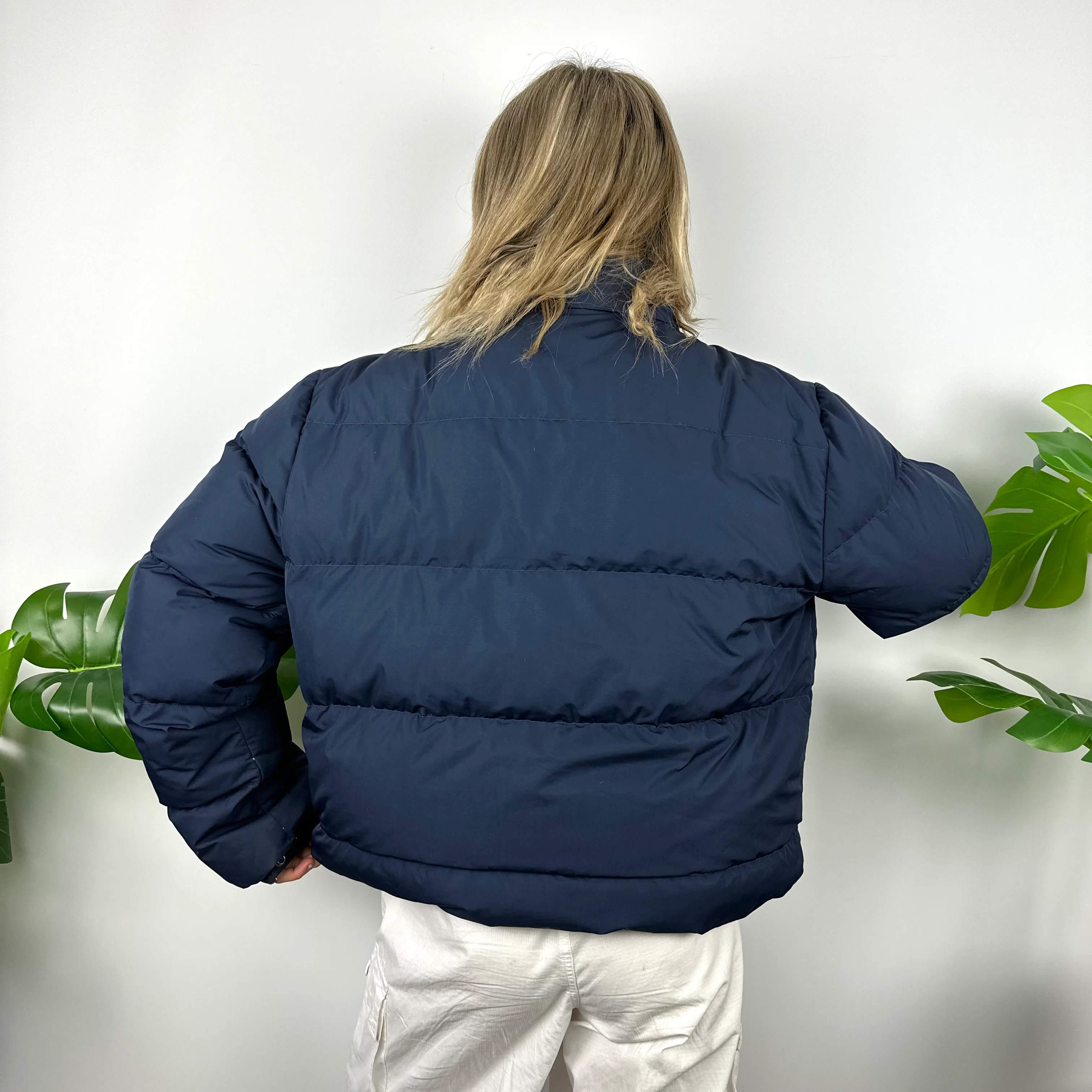Polo Ralph Lauren Navy Embroidered Logo Puffer Jacket (L) - Image 4