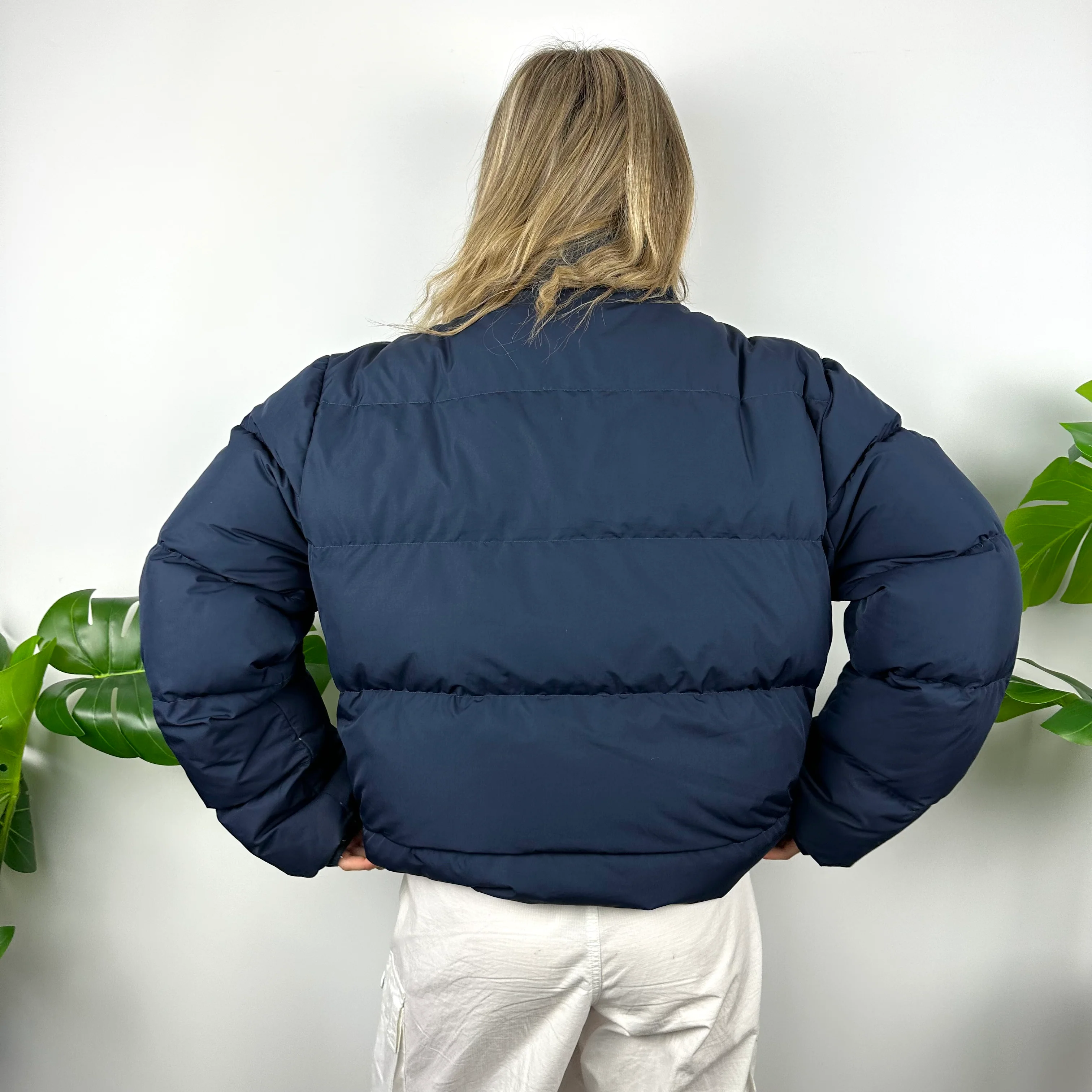 Polo Ralph Lauren Navy Embroidered Logo Puffer Jacket (L) - Image 7