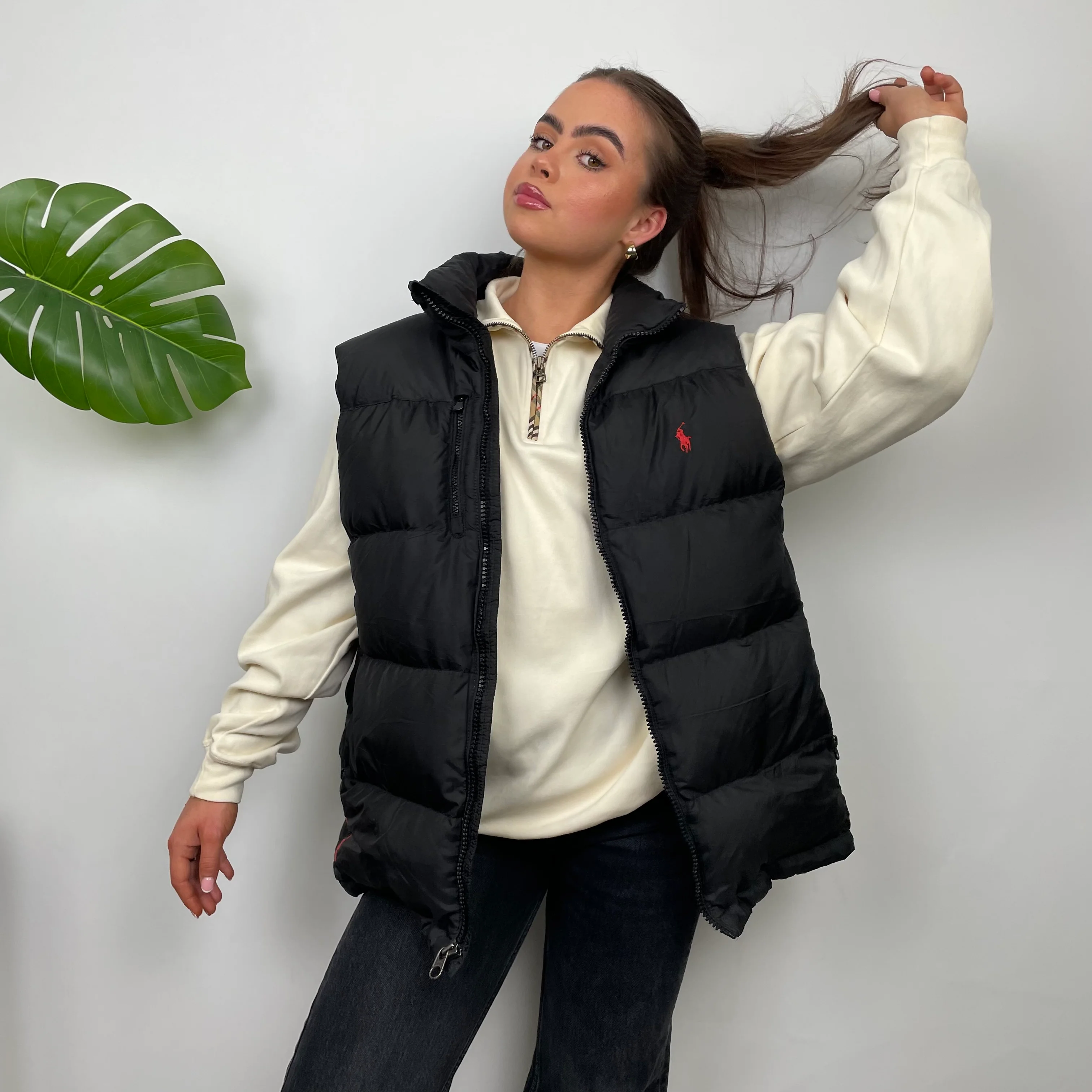 Polo Ralph Lauren RARE Black Puffer Gilet (L) - Image 2