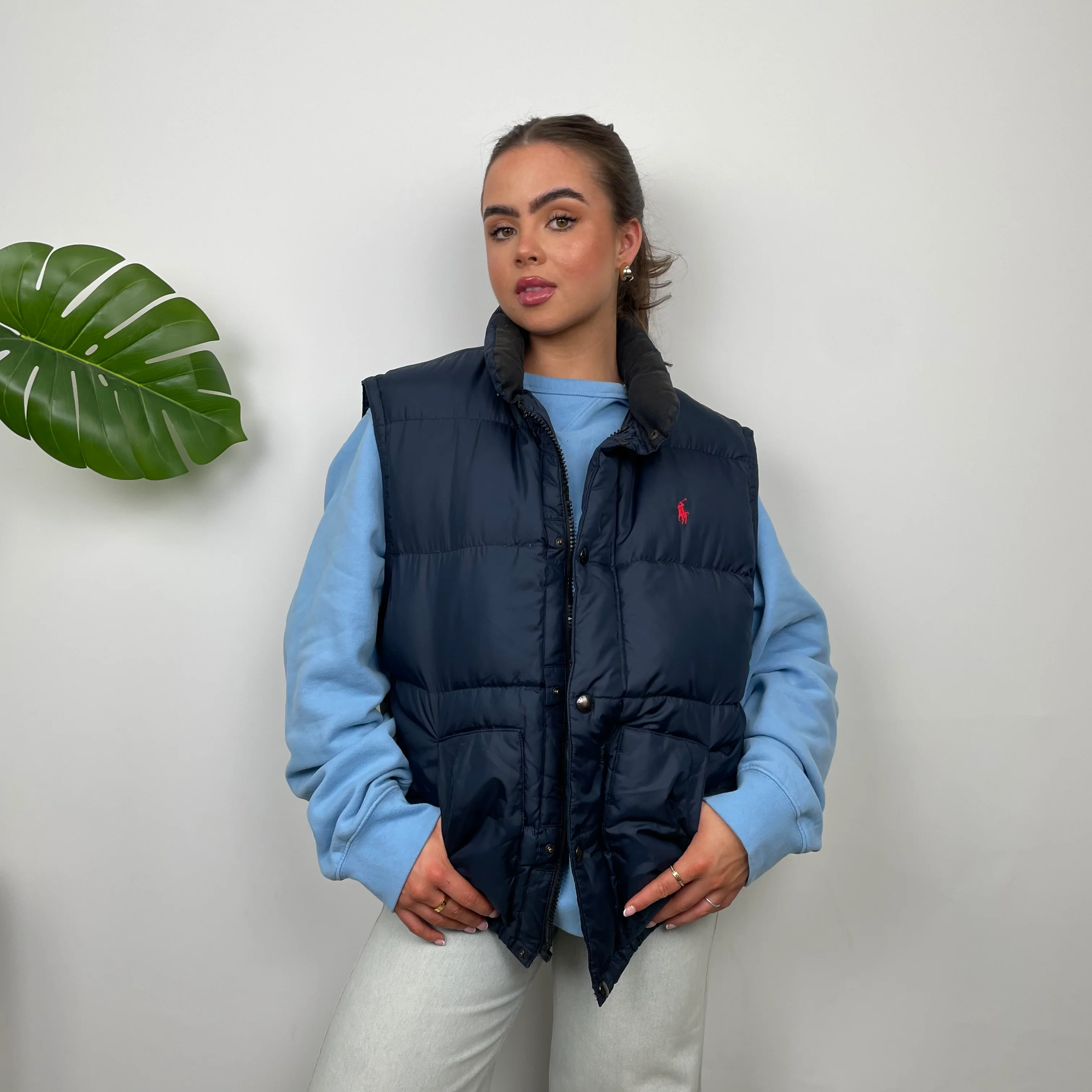 Polo Ralph Lauren RARE Navy Puffer Gilet (L) - Image 3