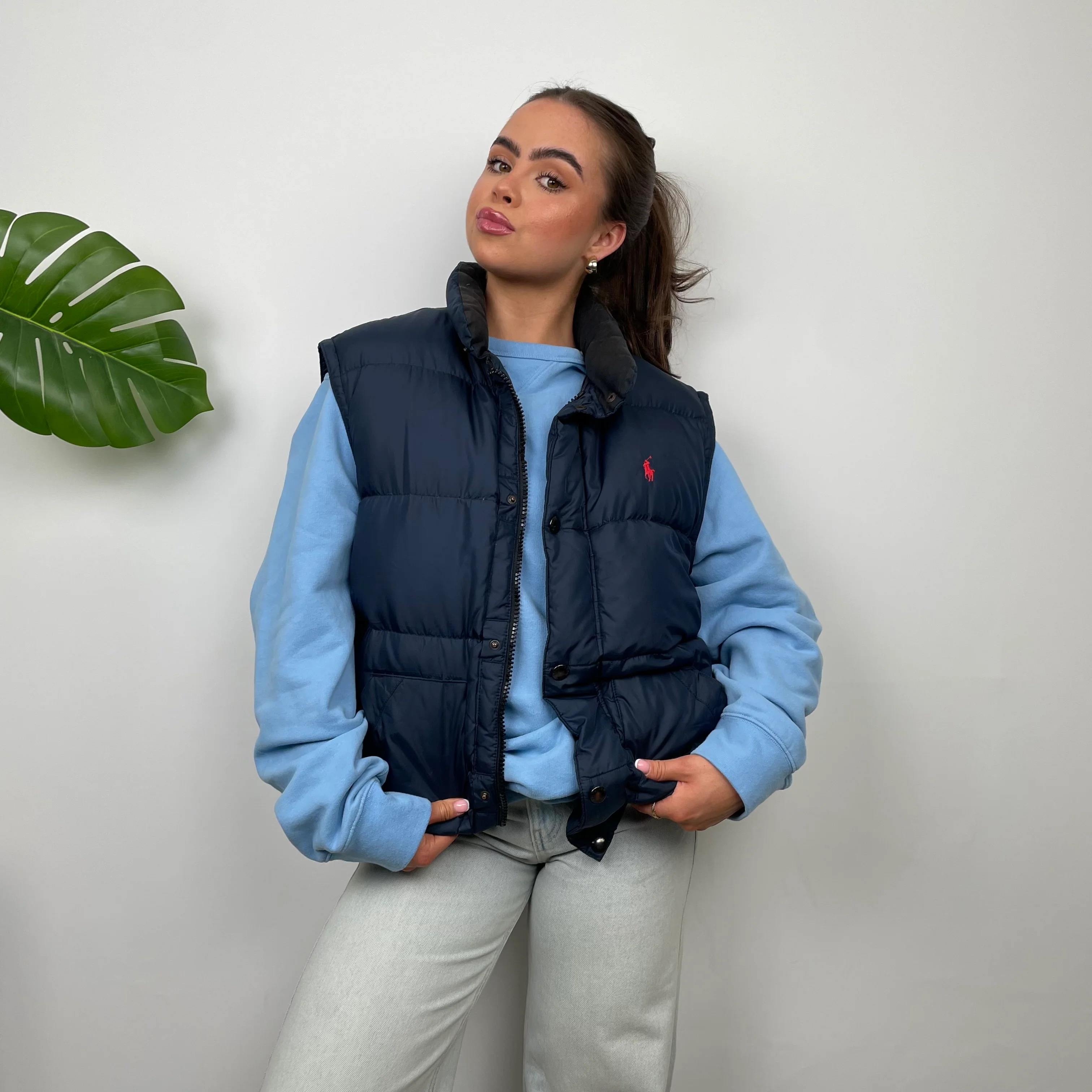 Polo Ralph Lauren RARE Navy Puffer Gilet (L) - Image 4