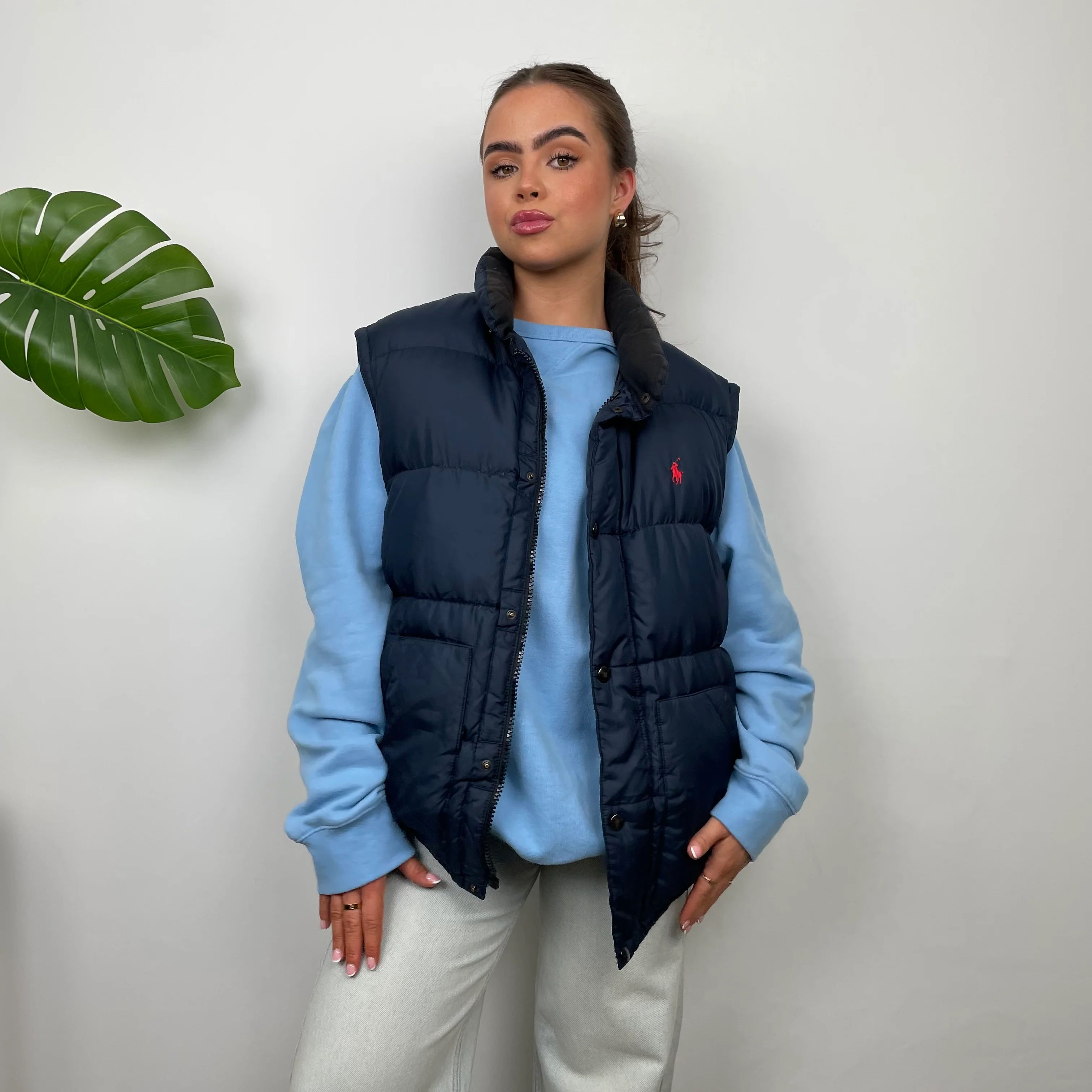 Polo Ralph Lauren RARE Navy Puffer Gilet (L) - Image 5