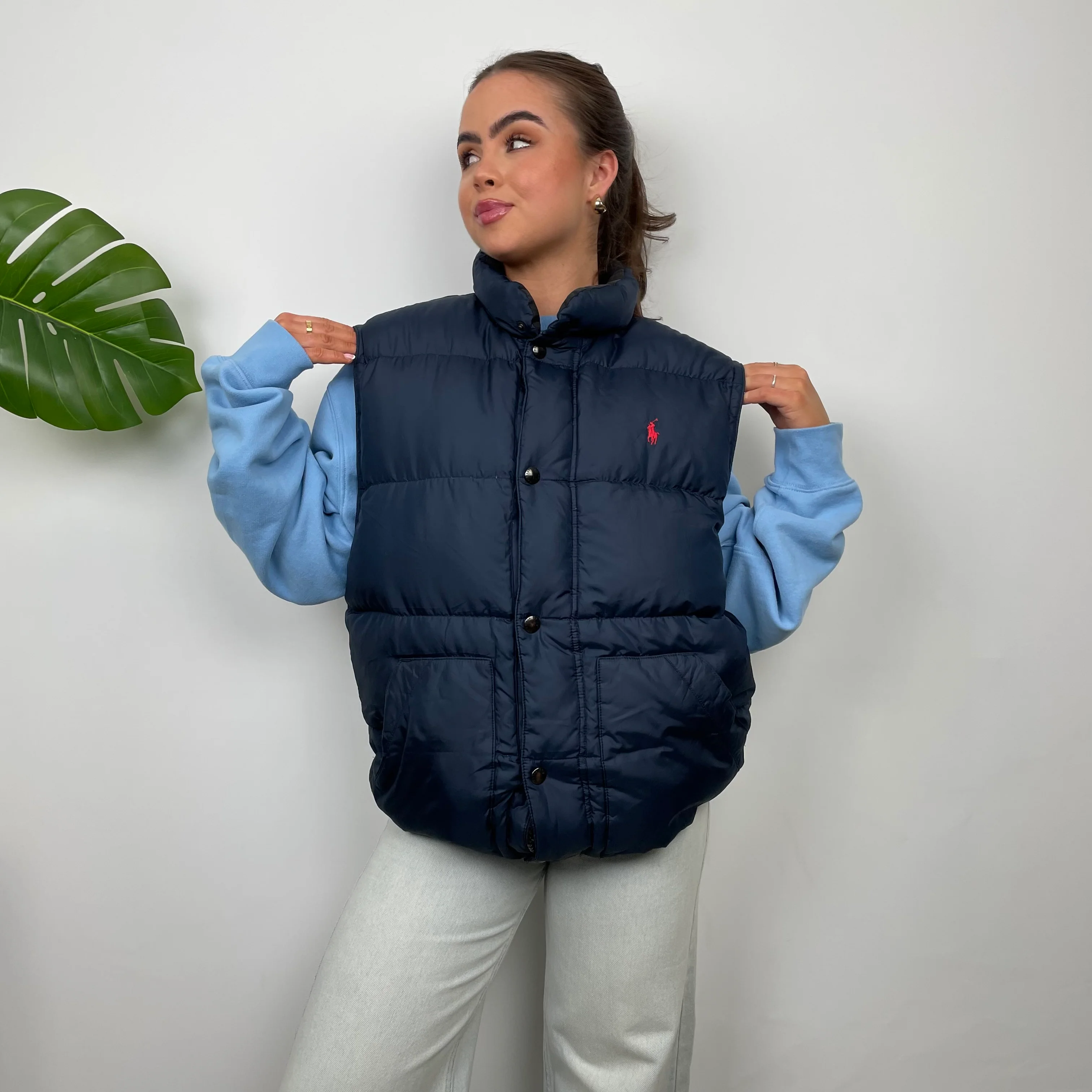 Polo Ralph Lauren RARE Navy Puffer Gilet (L) - Image 6