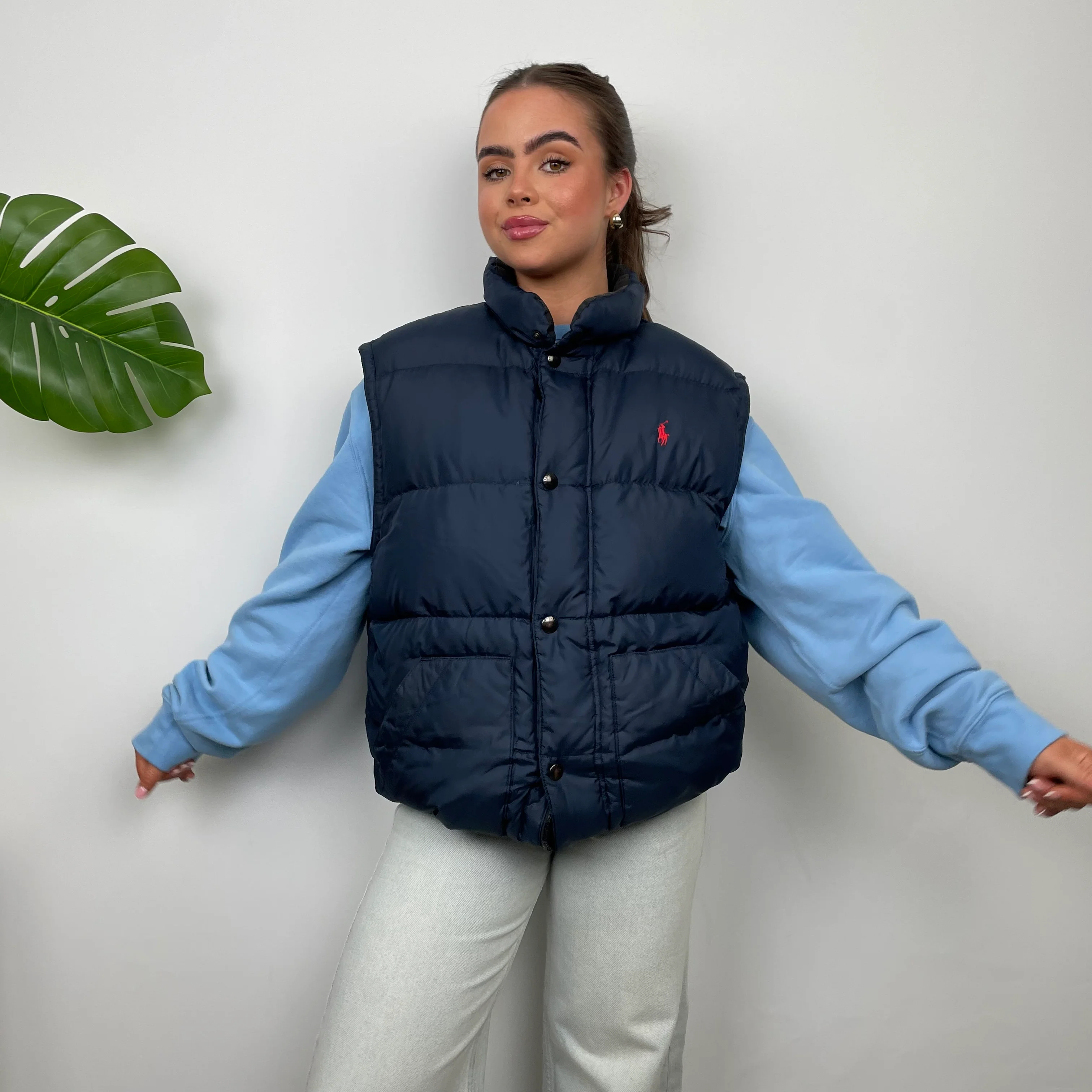 Polo Ralph Lauren RARE Navy Puffer Gilet (L) - Image 7