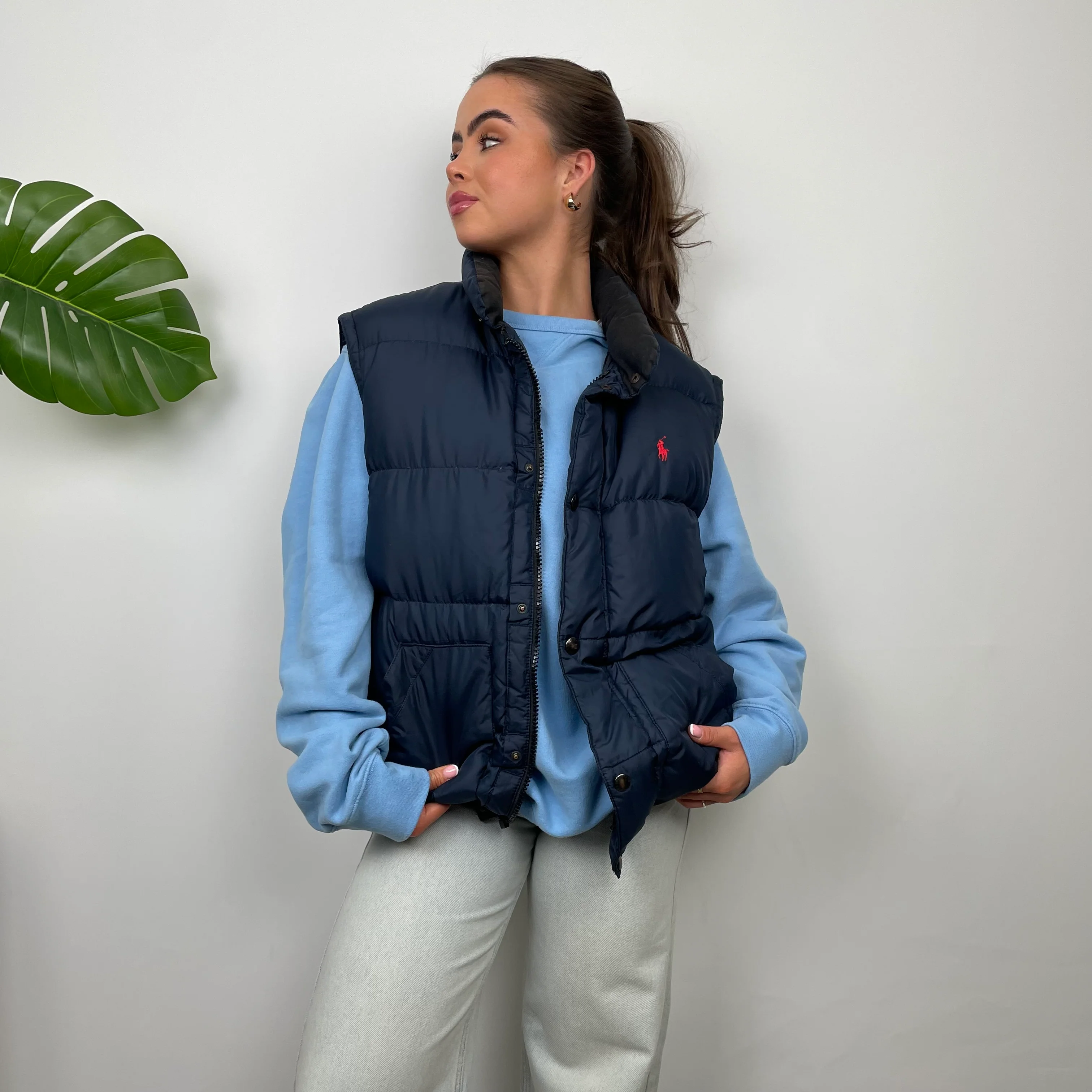Polo Ralph Lauren RARE Navy Puffer Gilet (L) - Image 8