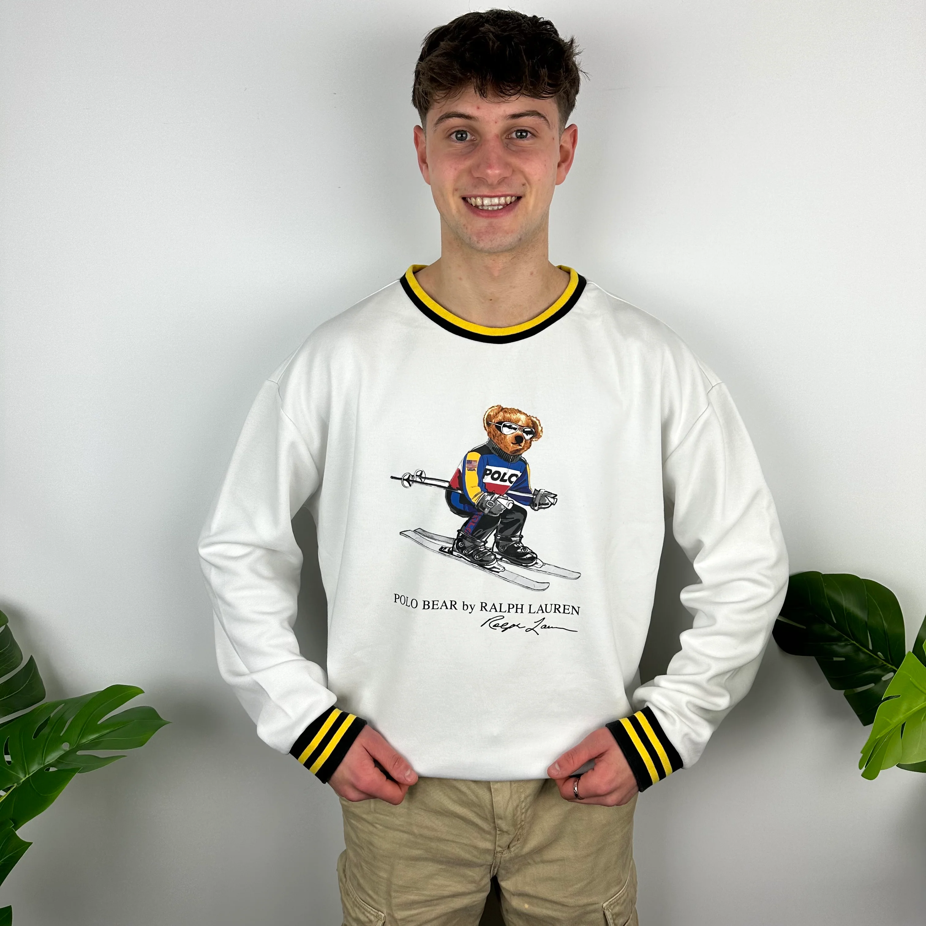 Polo Ralph Lauren White Spell Out Sweatshirt (XL) - Image 2