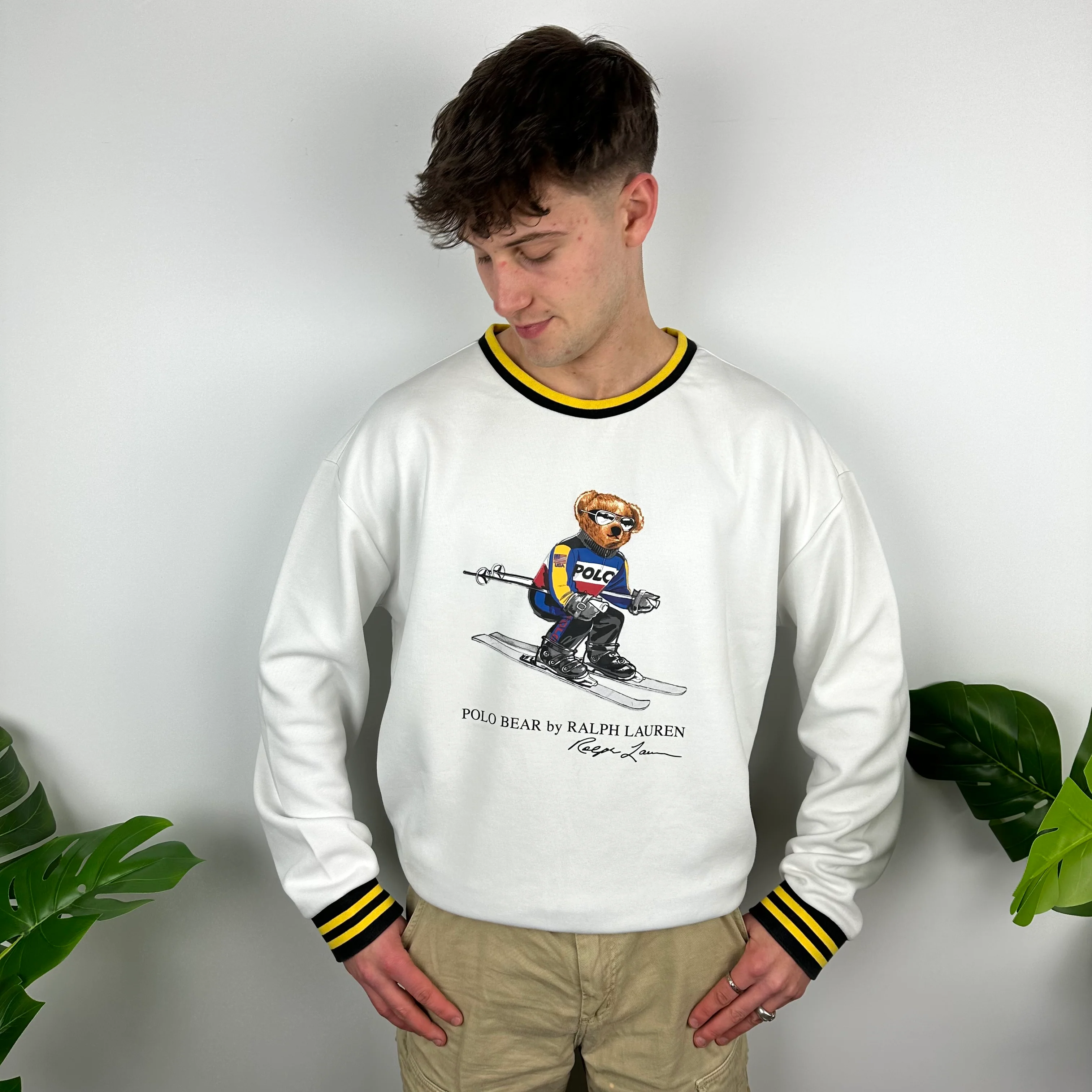 Polo Ralph Lauren White Spell Out Sweatshirt (XL) - Image 3