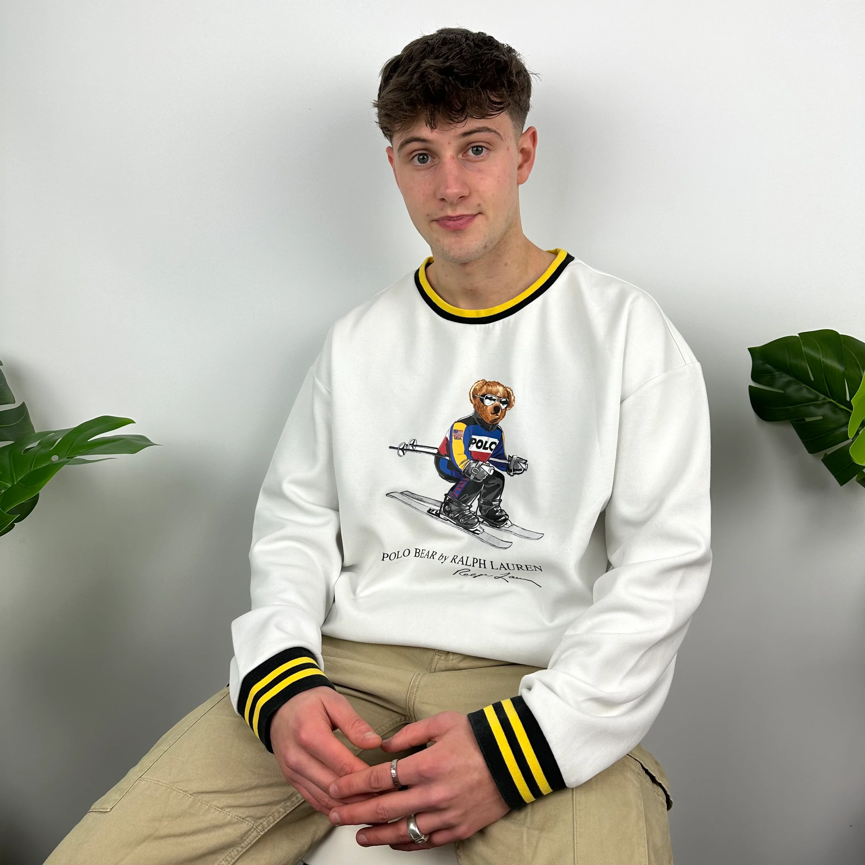 Polo Ralph Lauren White Spell Out Sweatshirt (XL) - Image 4
