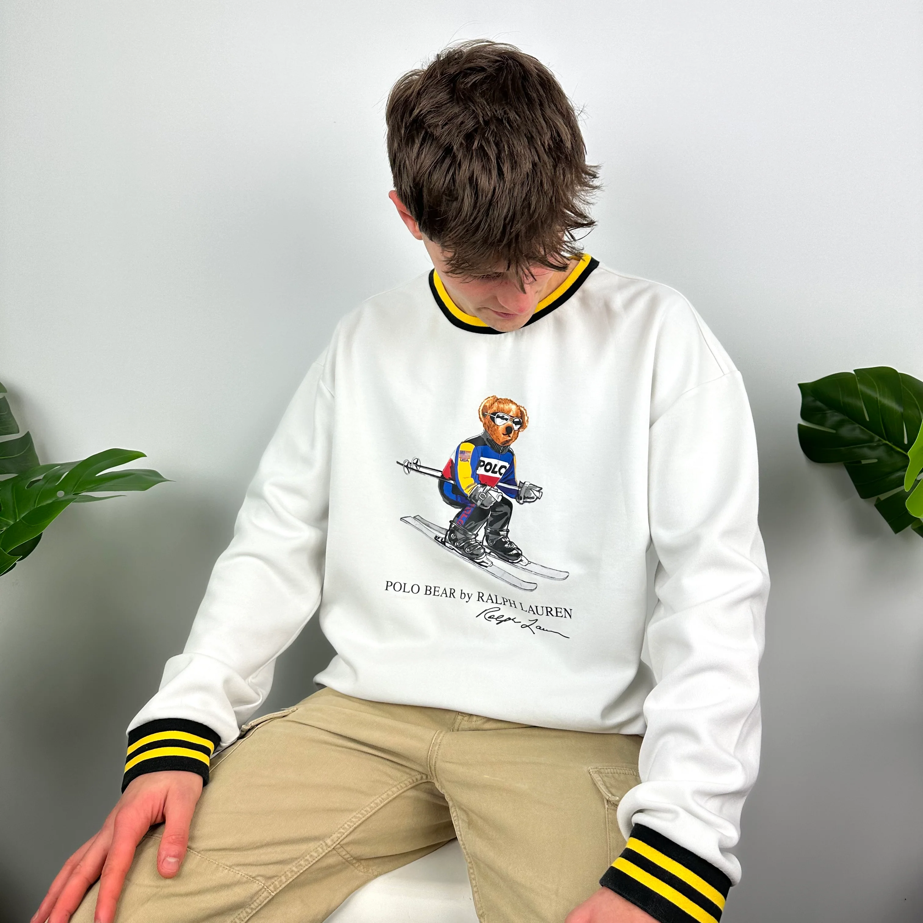 Polo Ralph Lauren White Spell Out Sweatshirt (XL) - Image 7