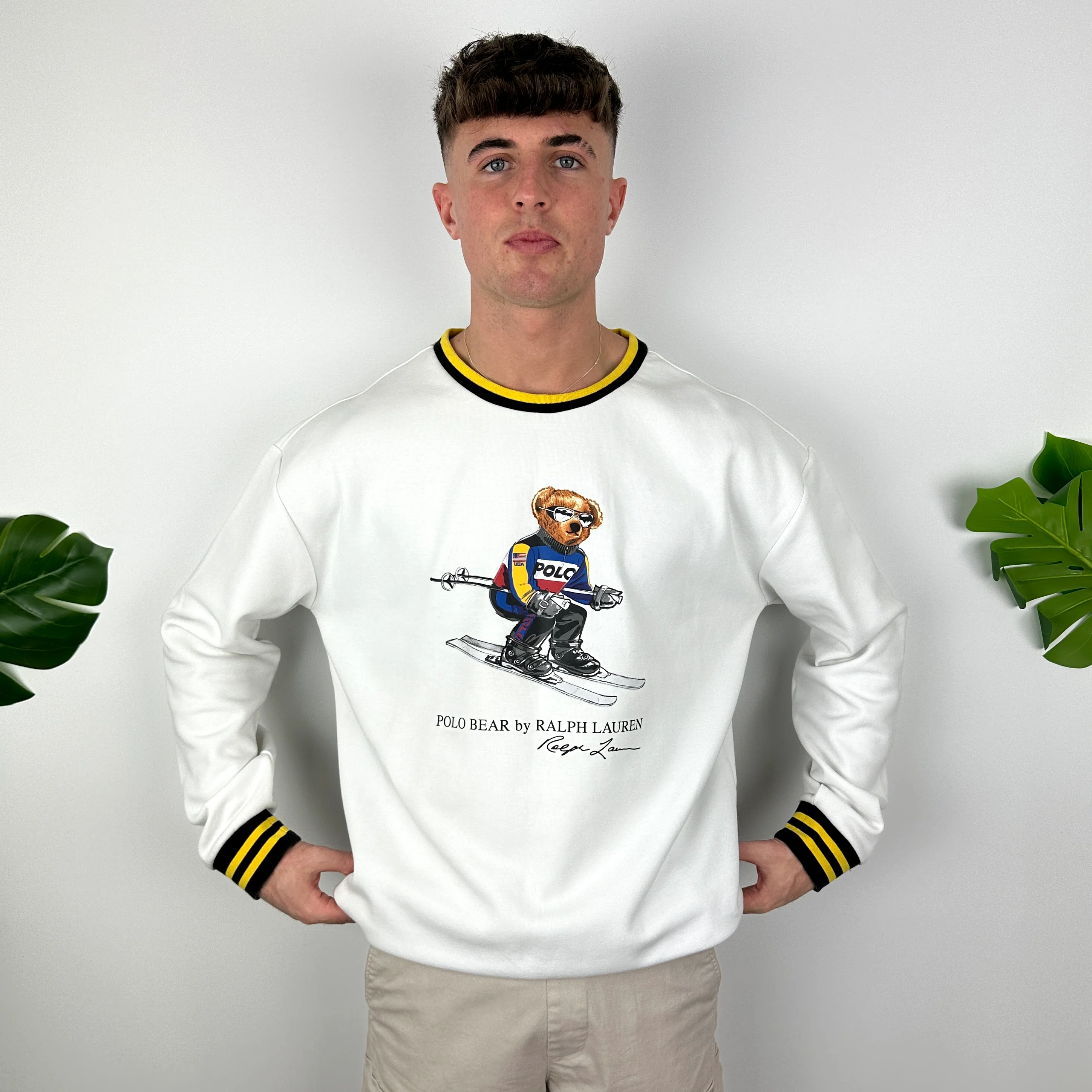 Polo Ralph Lauren White Spell Out Sweatshirt (XL) - Image 2
