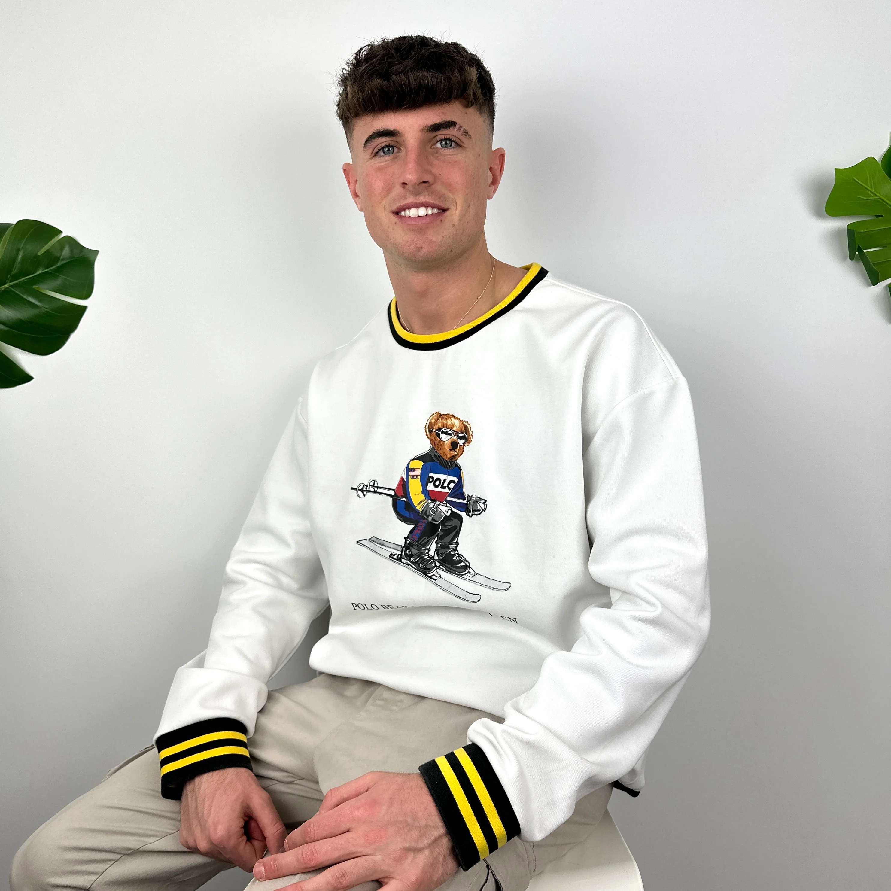 Polo Ralph Lauren White Spell Out Sweatshirt (XL) - Image 3