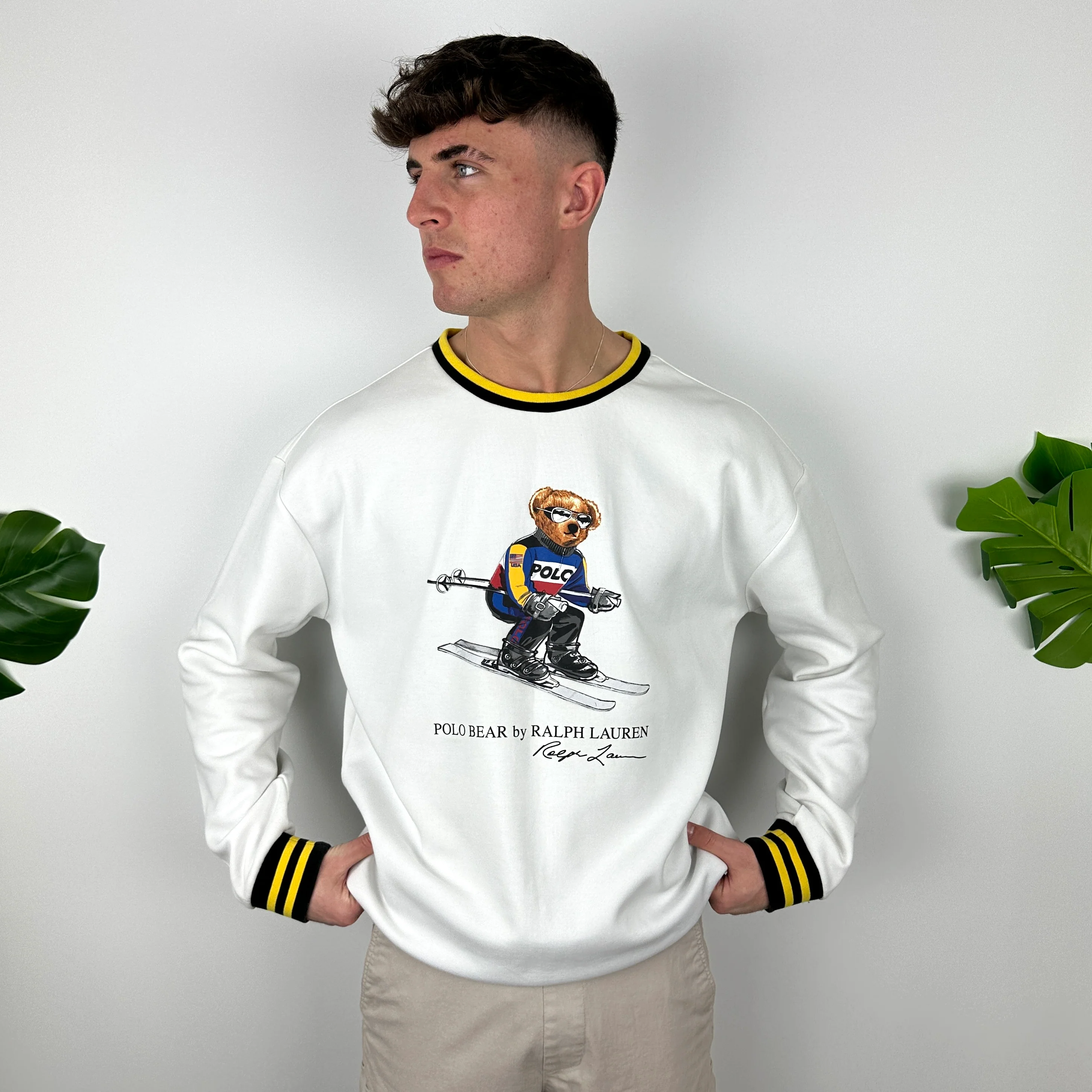 Polo Ralph Lauren White Spell Out Sweatshirt (XL) - Image 5