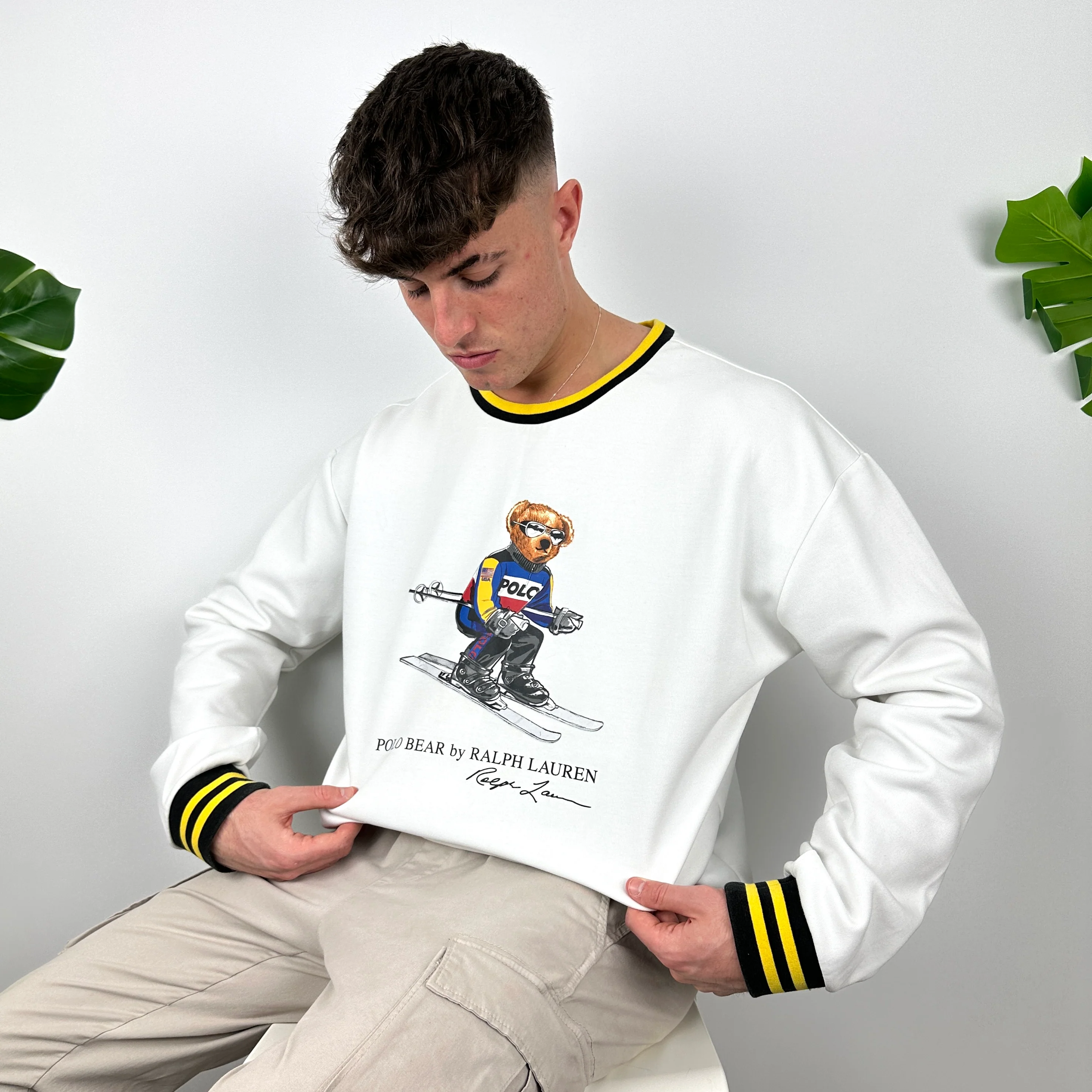 Polo Ralph Lauren White Spell Out Sweatshirt (XL) - Image 6