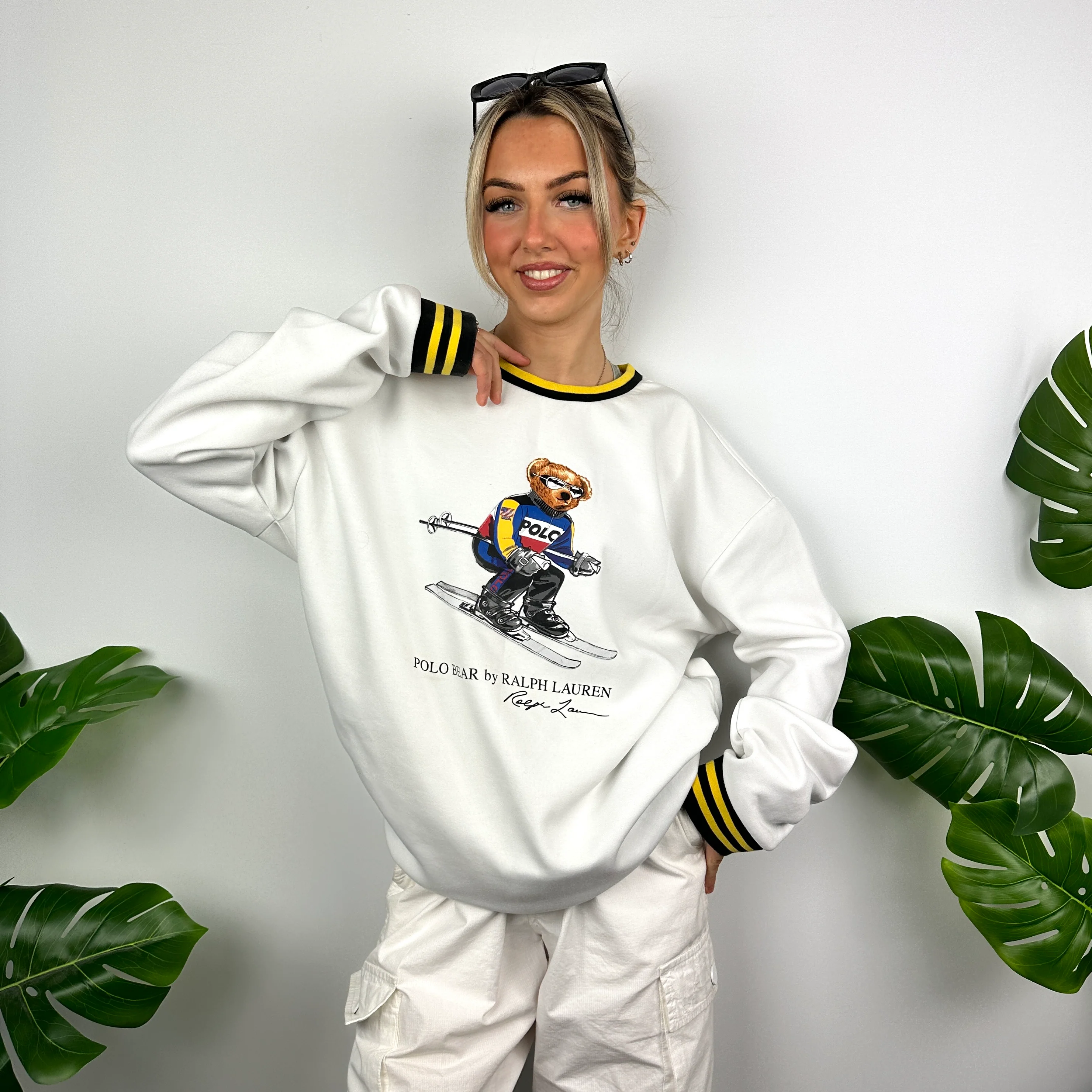 Polo Ralph Lauren White Spell Out Sweatshirt (XL) - Image 2