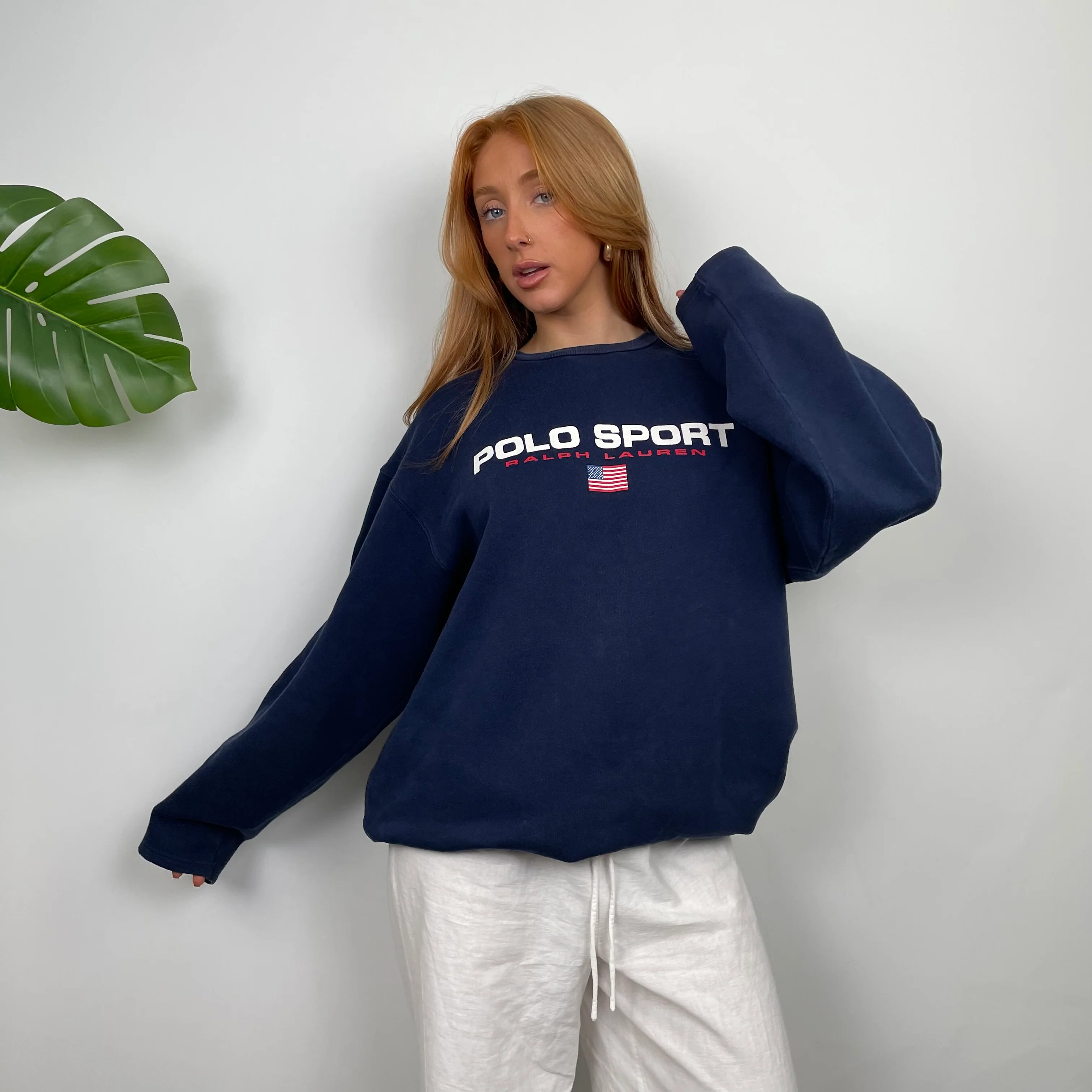 Polo Sport Ralph Lauren Navy Spell Out Sweatshirt (XL) - Image 2