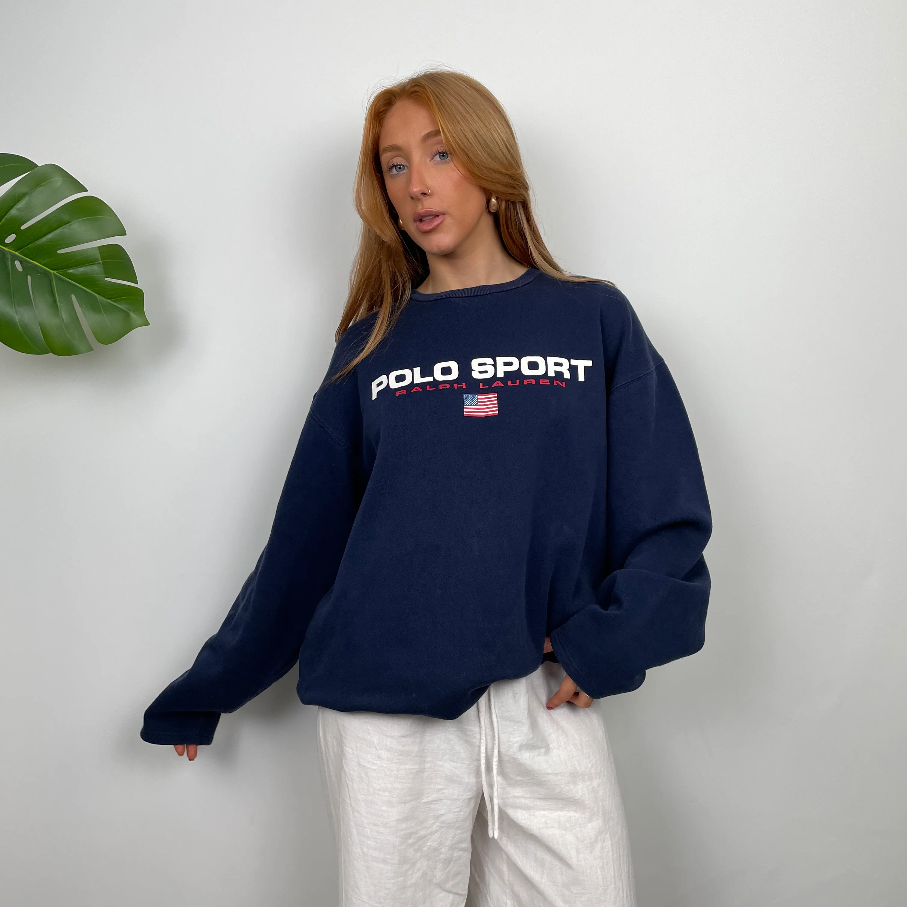 Polo Sport Ralph Lauren Navy Spell Out Sweatshirt (XL) - Image 3