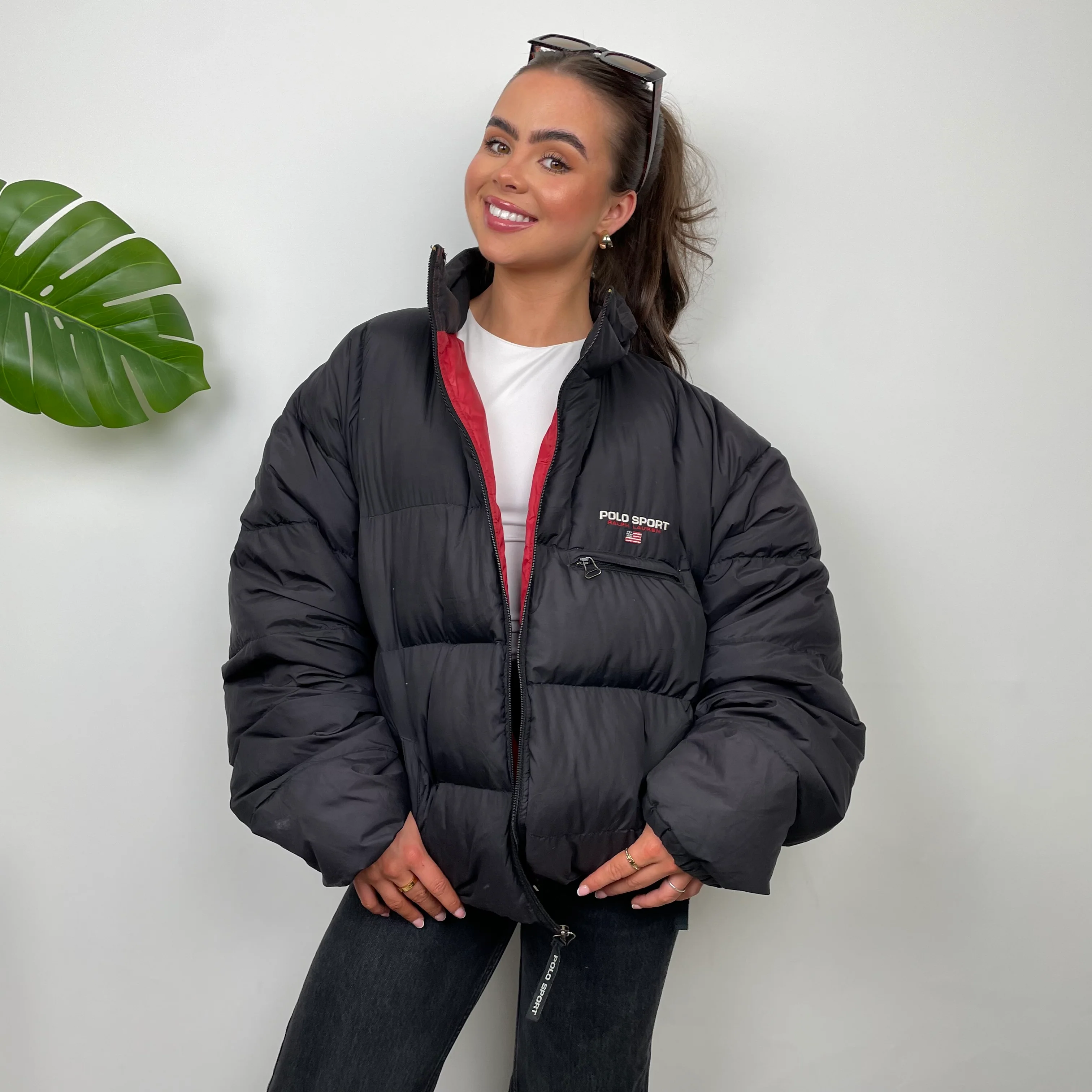 Polo Sport Ralph Lauren RARE Black Puffer Jacket (L) - Image 3