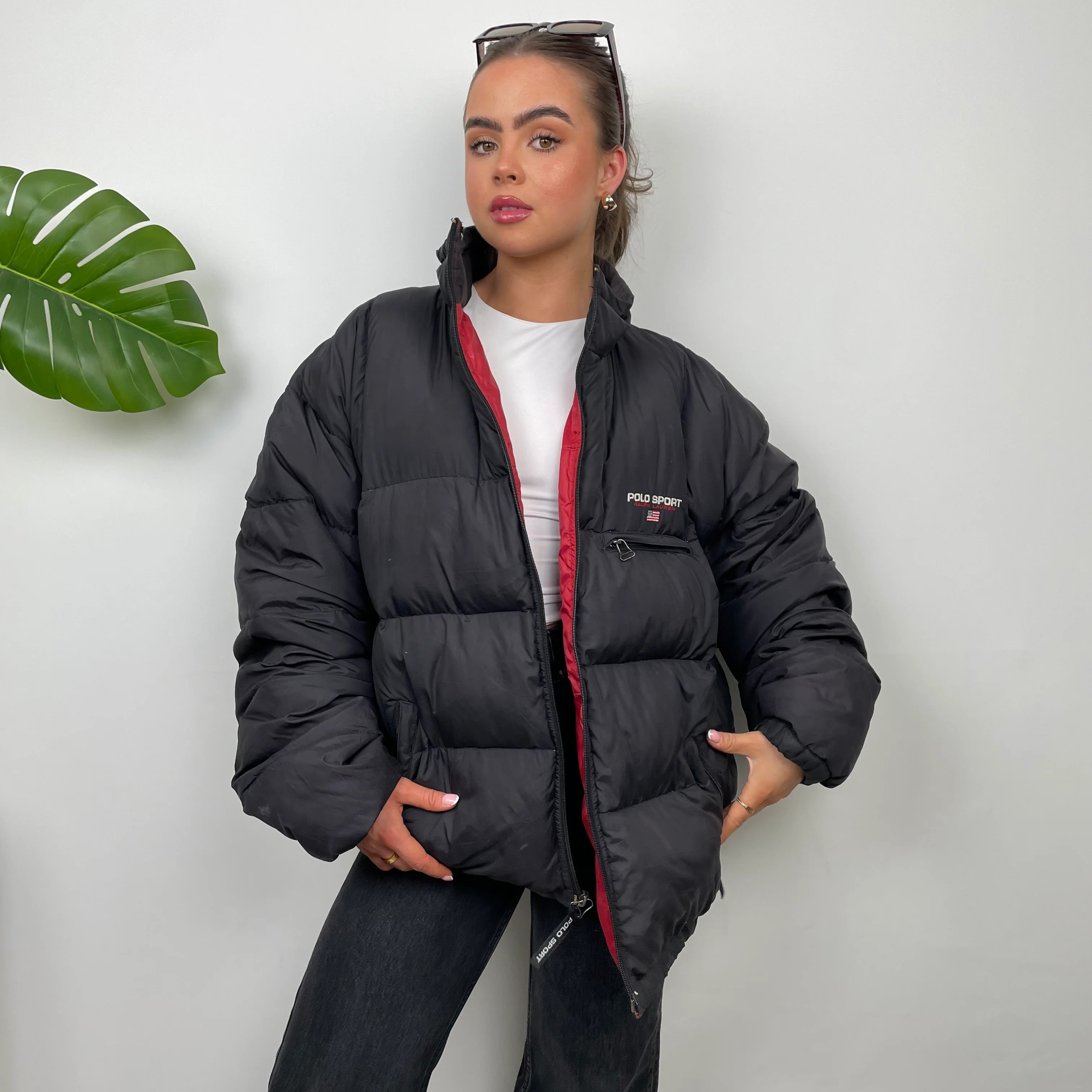 Polo Sport Ralph Lauren RARE Black Puffer Jacket (L) - Image 4