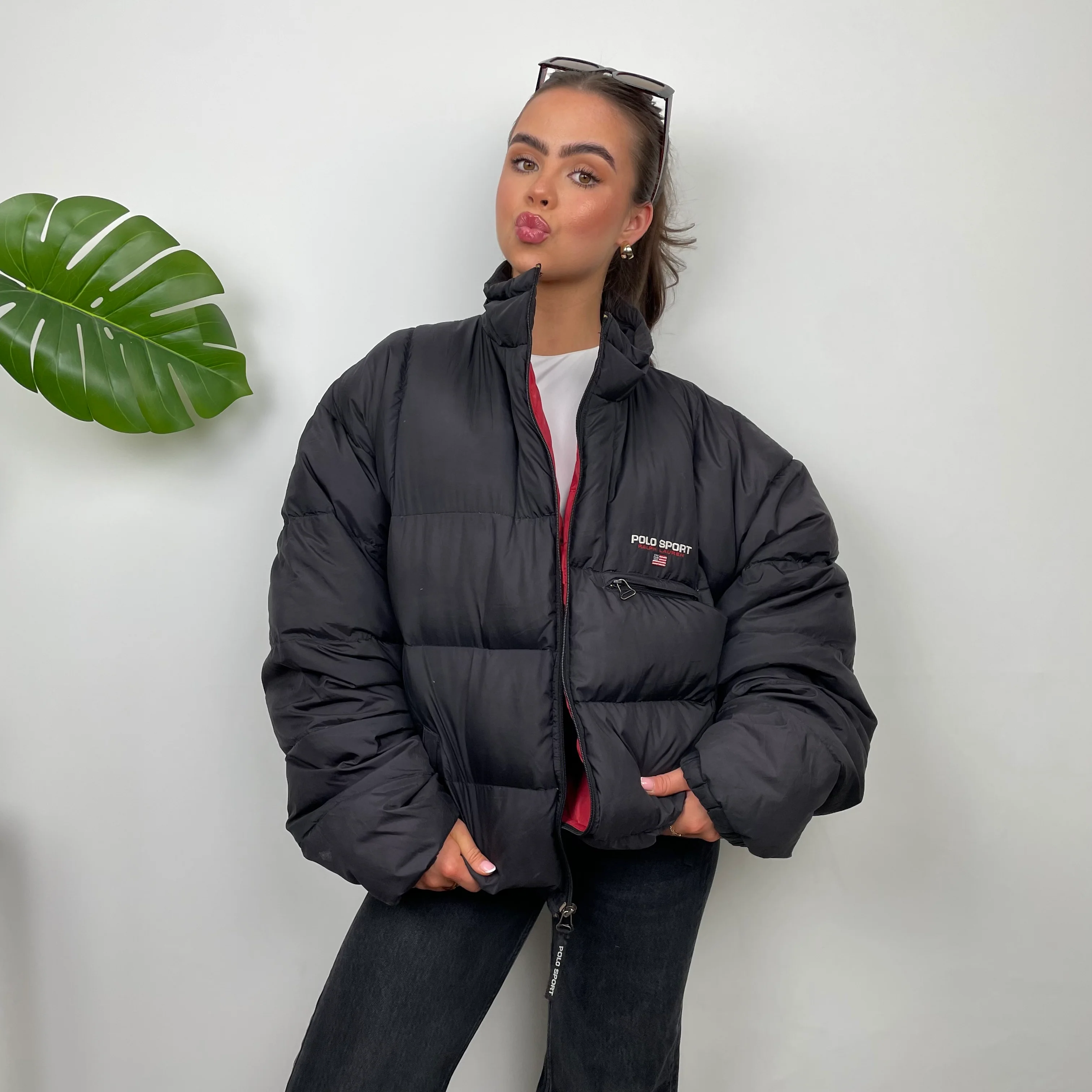 Polo Sport Ralph Lauren RARE Black Puffer Jacket (L) - Image 6